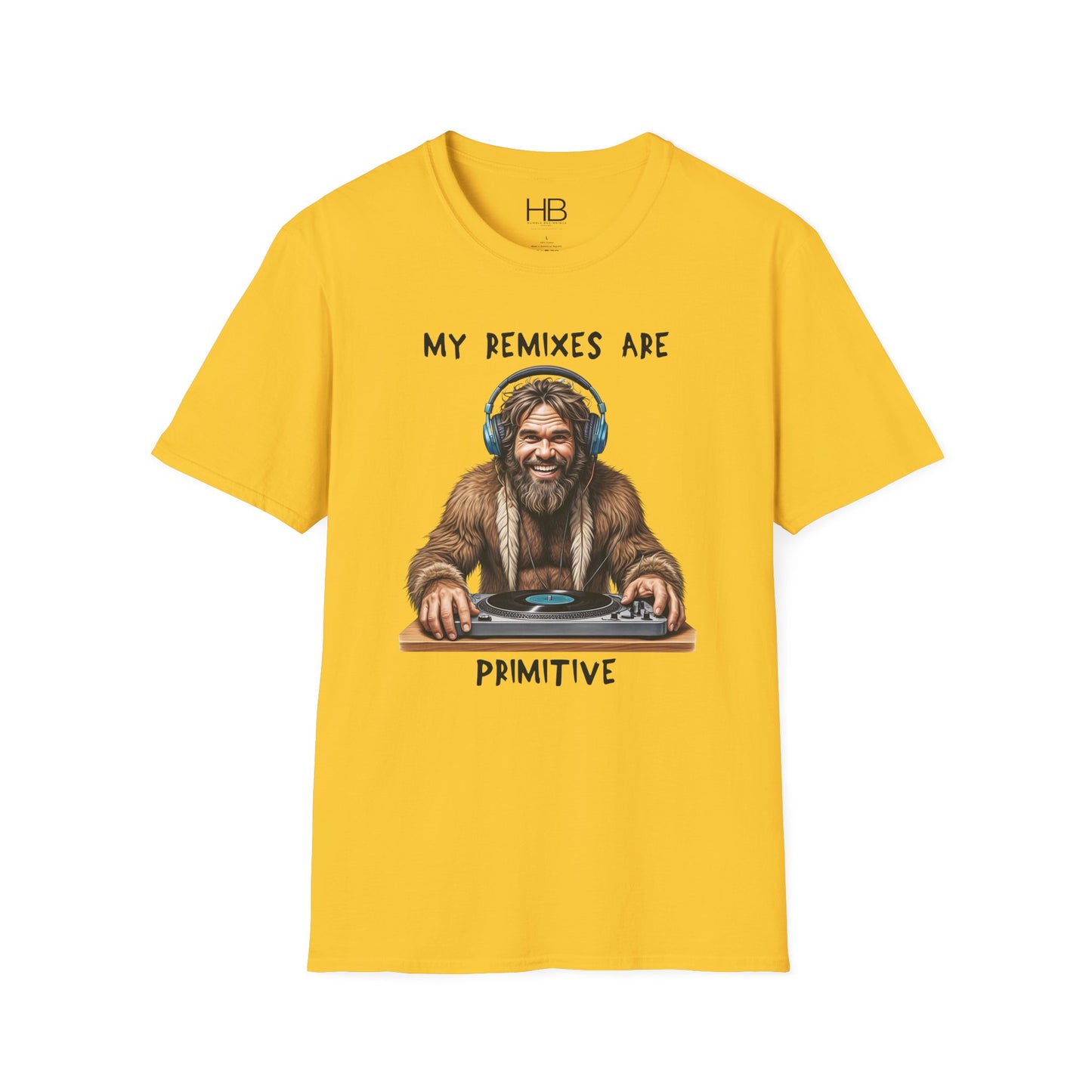 Caveman DJ Unisex Softstyle T-Shirt