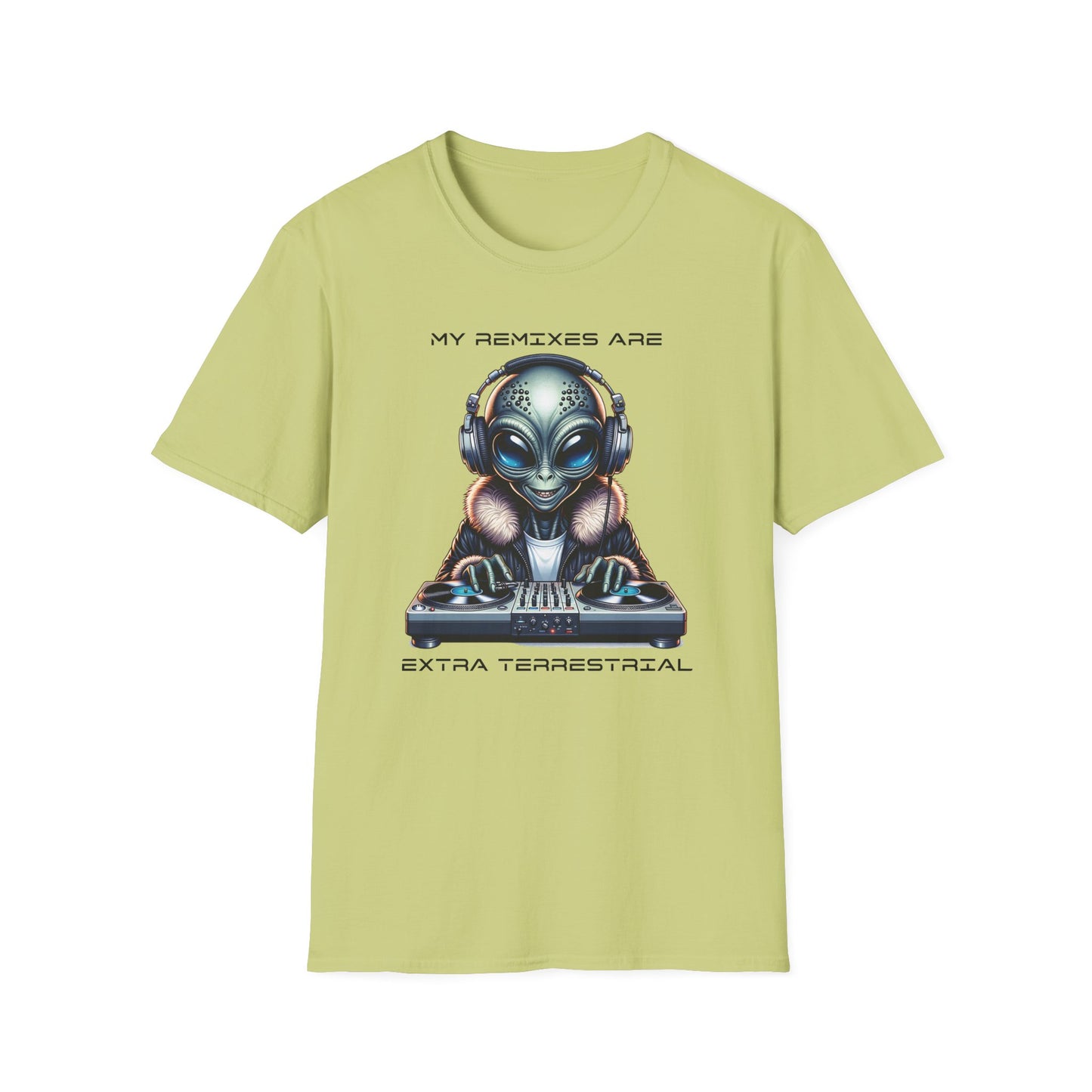 Alien DJ Unisex Softstyle T-Shirt