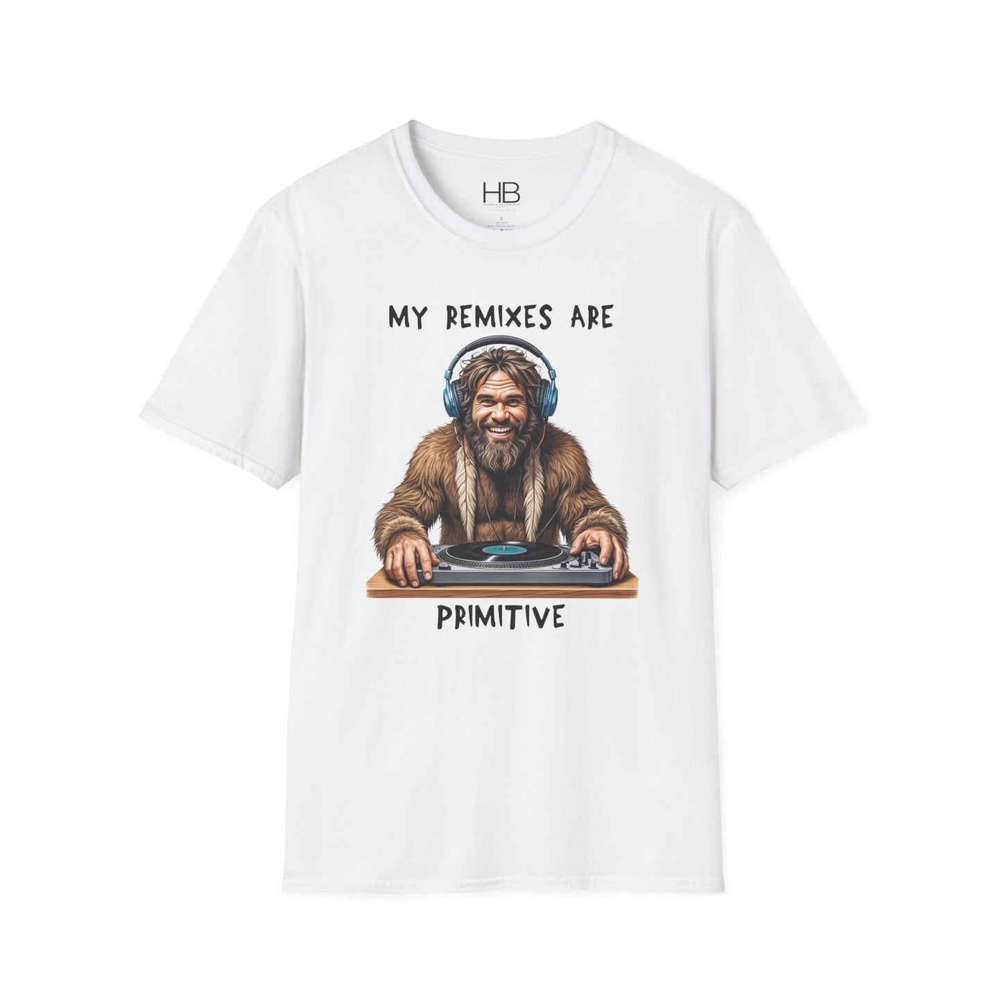 Caveman DJ Unisex Softstyle T-Shirt