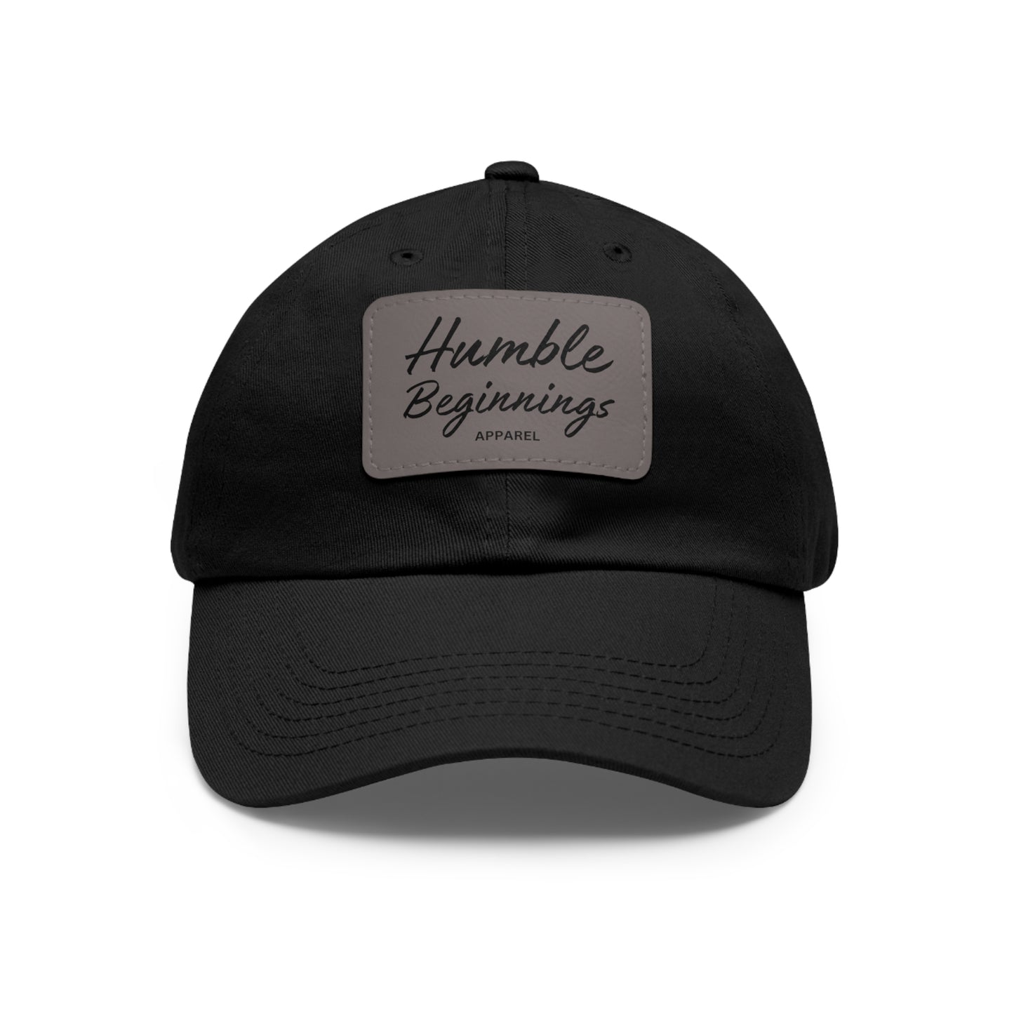 Humble Beginnings Hat with Leather Patch (Rectangle)