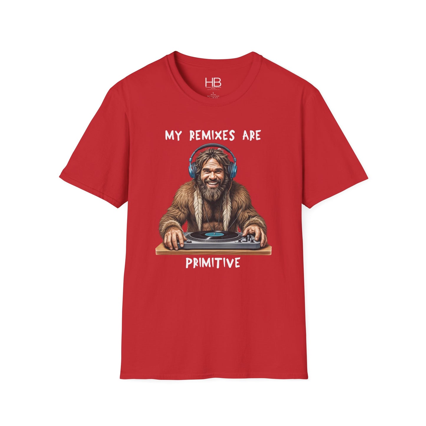 Caveman DJ Unisex Softstyle T-Shirt