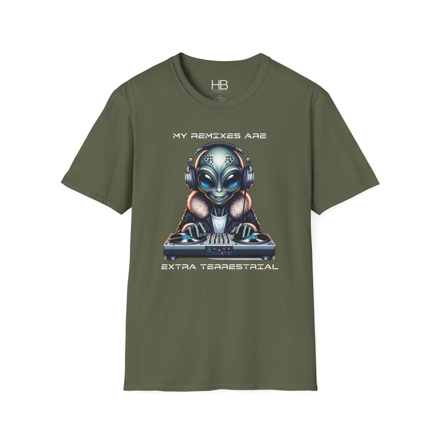 Alien DJ Unisex Softstyle T-Shirt