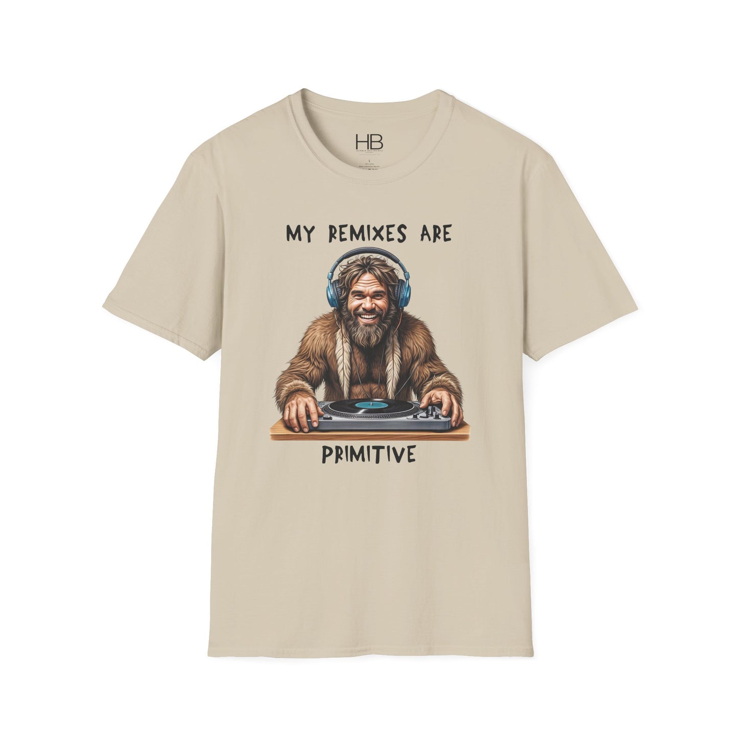 Caveman DJ Unisex Softstyle T-Shirt