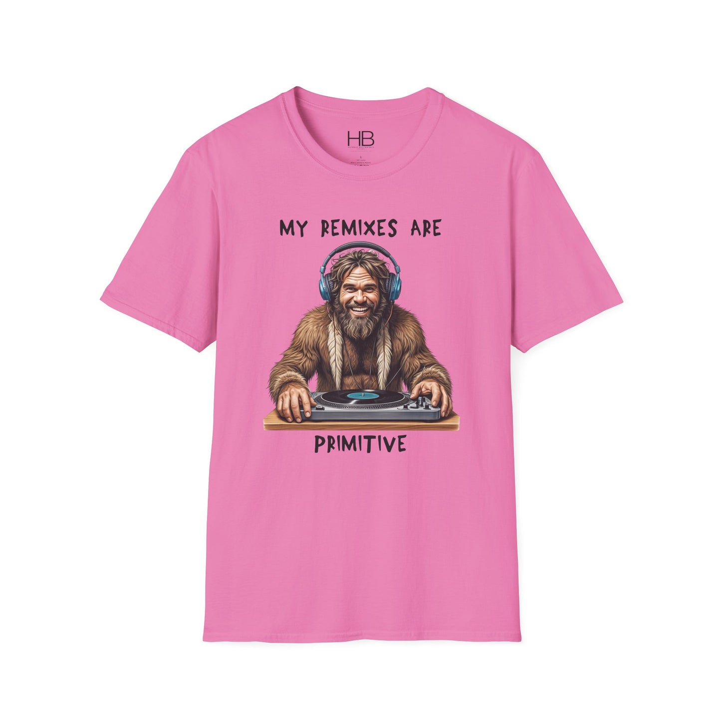 Caveman DJ Unisex Softstyle T-Shirt