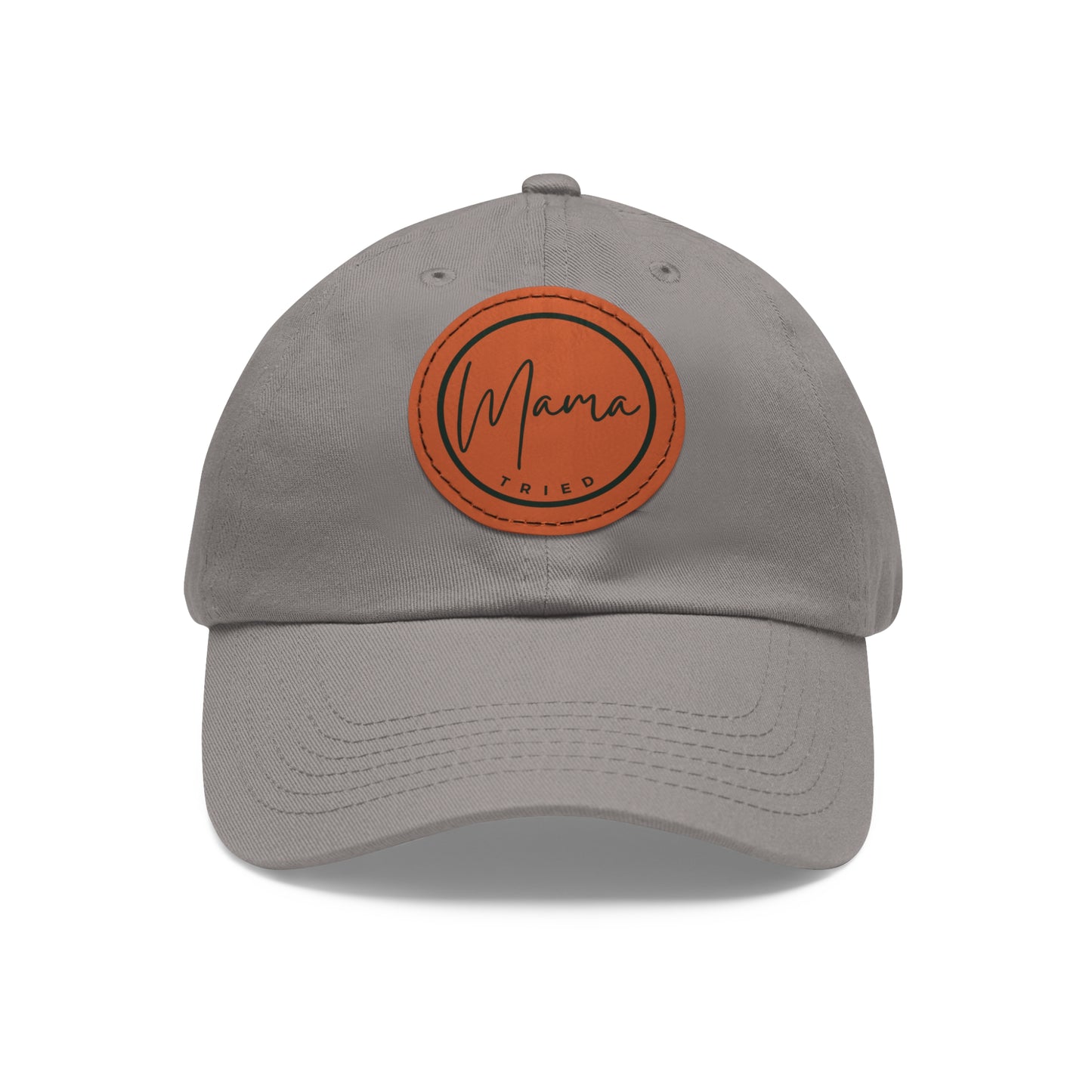 Mama Tried Hat with Leather Patch (Round)