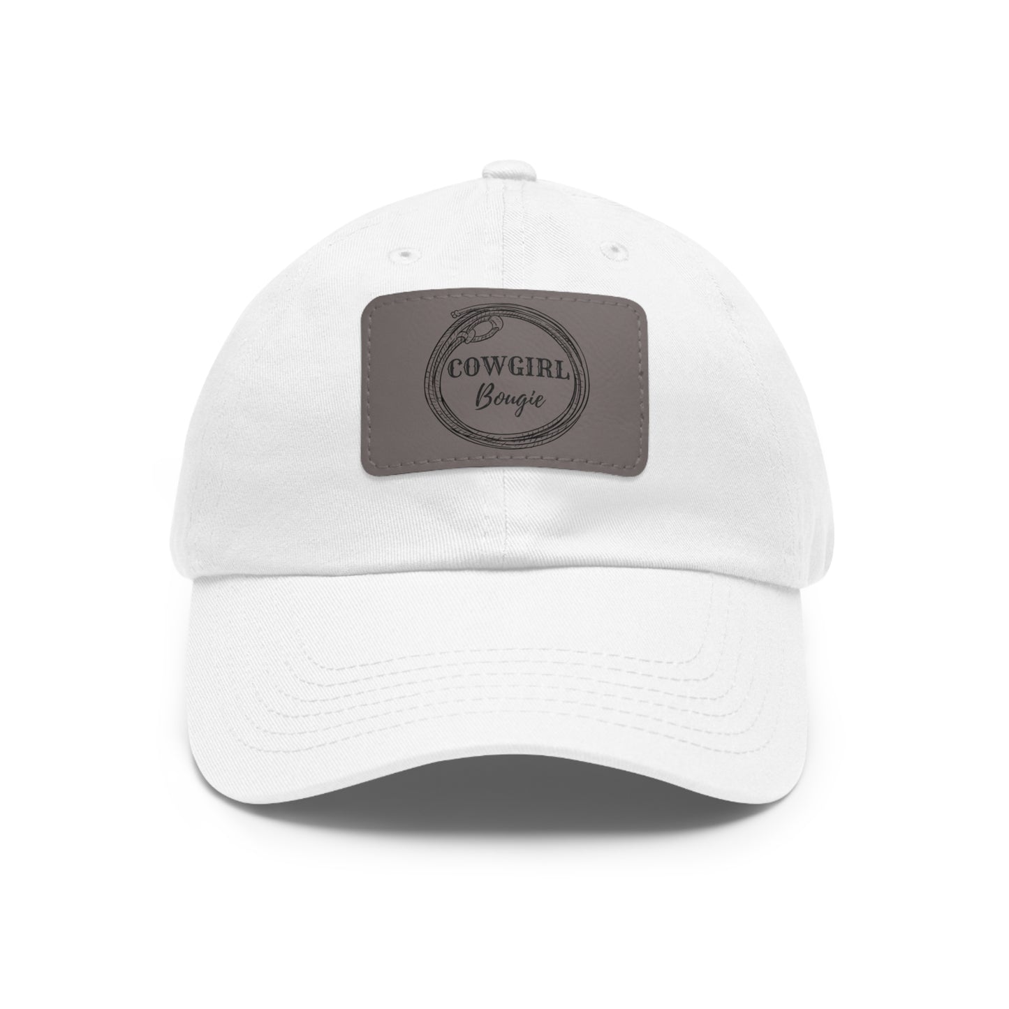 Cowgirl Bougie Lasso Logo Hat with Leather Patch (Rectangle)