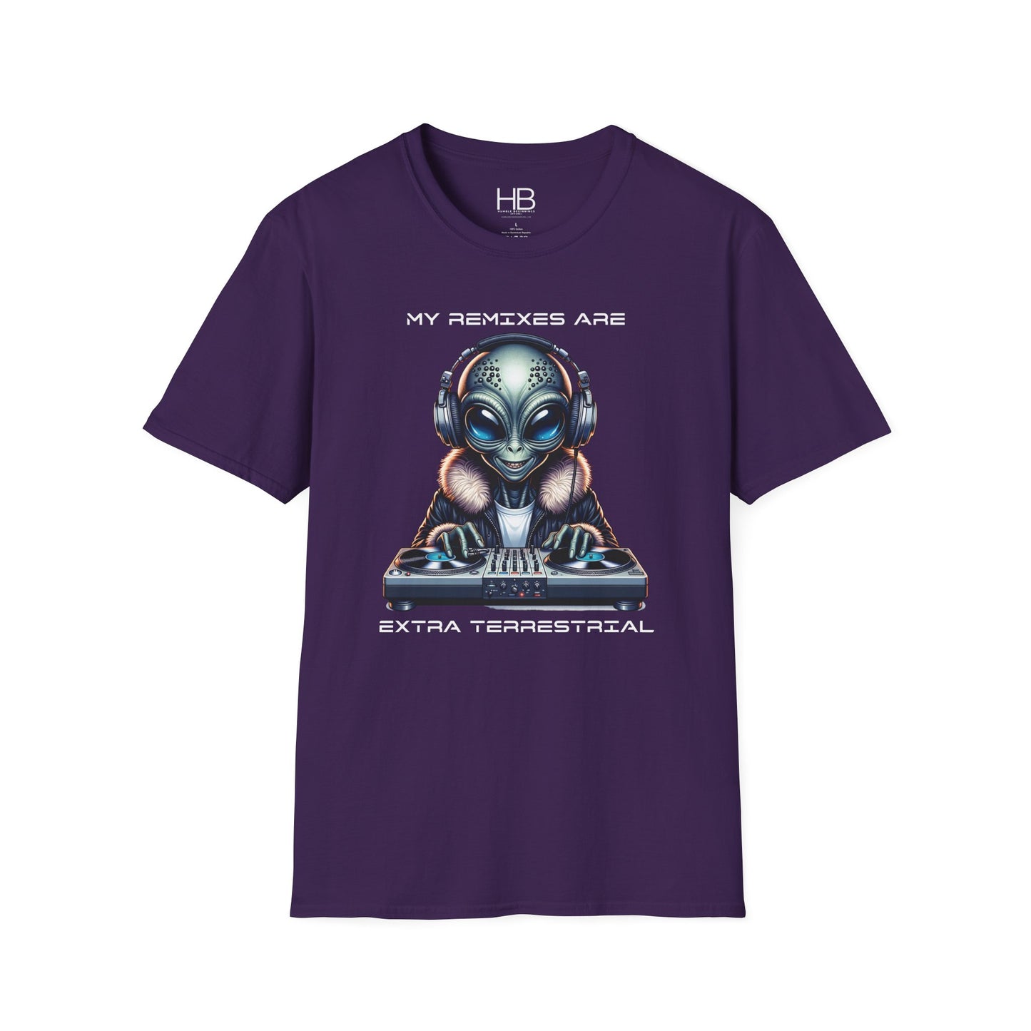 Alien DJ Unisex Softstyle T-Shirt