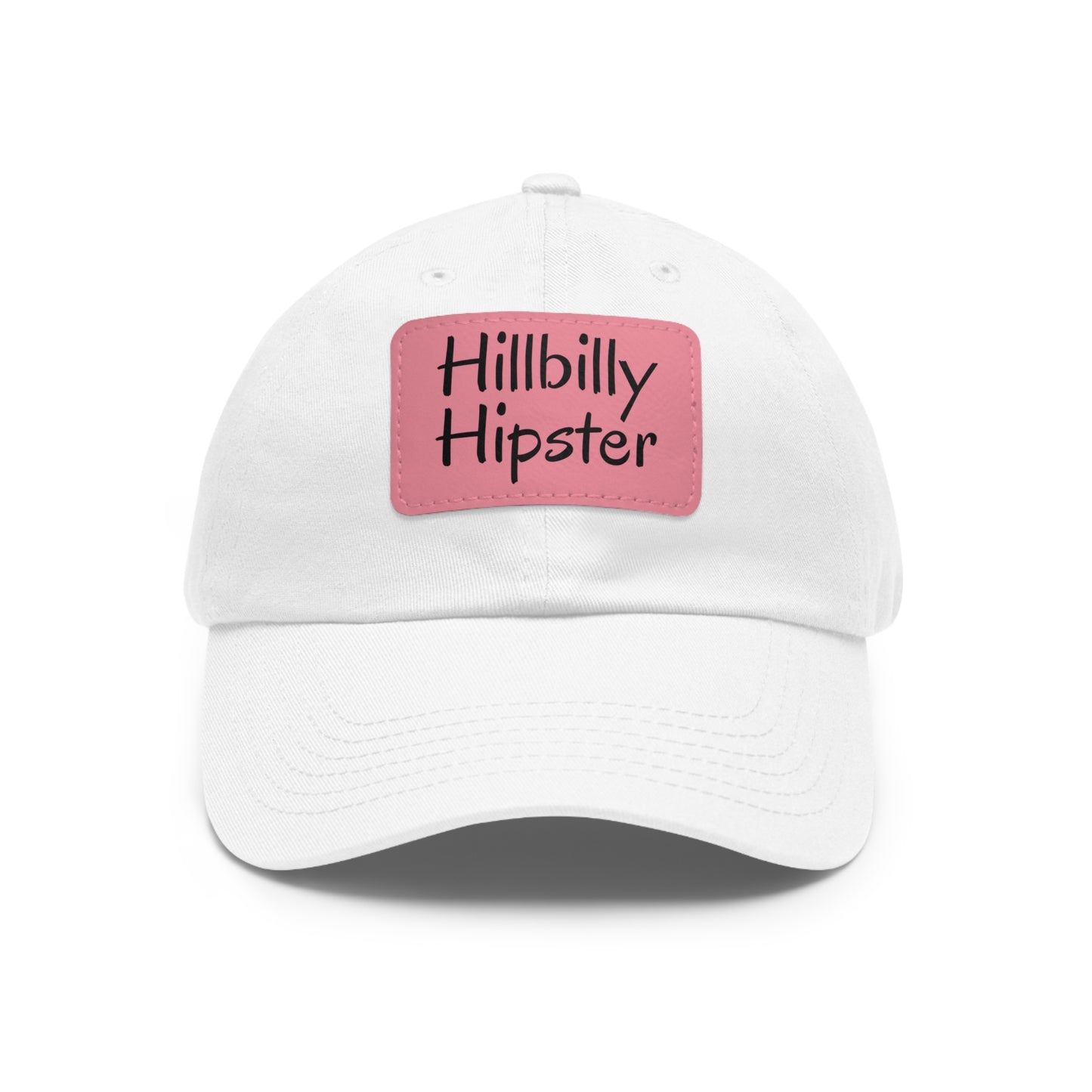 Hillbilly Hipster Hat with Leather Patch (Rectangle)