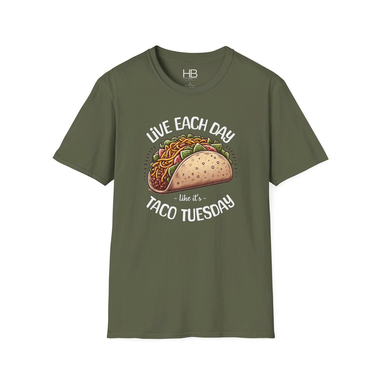 Live Each Day Like It's Taco Tuesday Unisex Softstyle T-Shirt