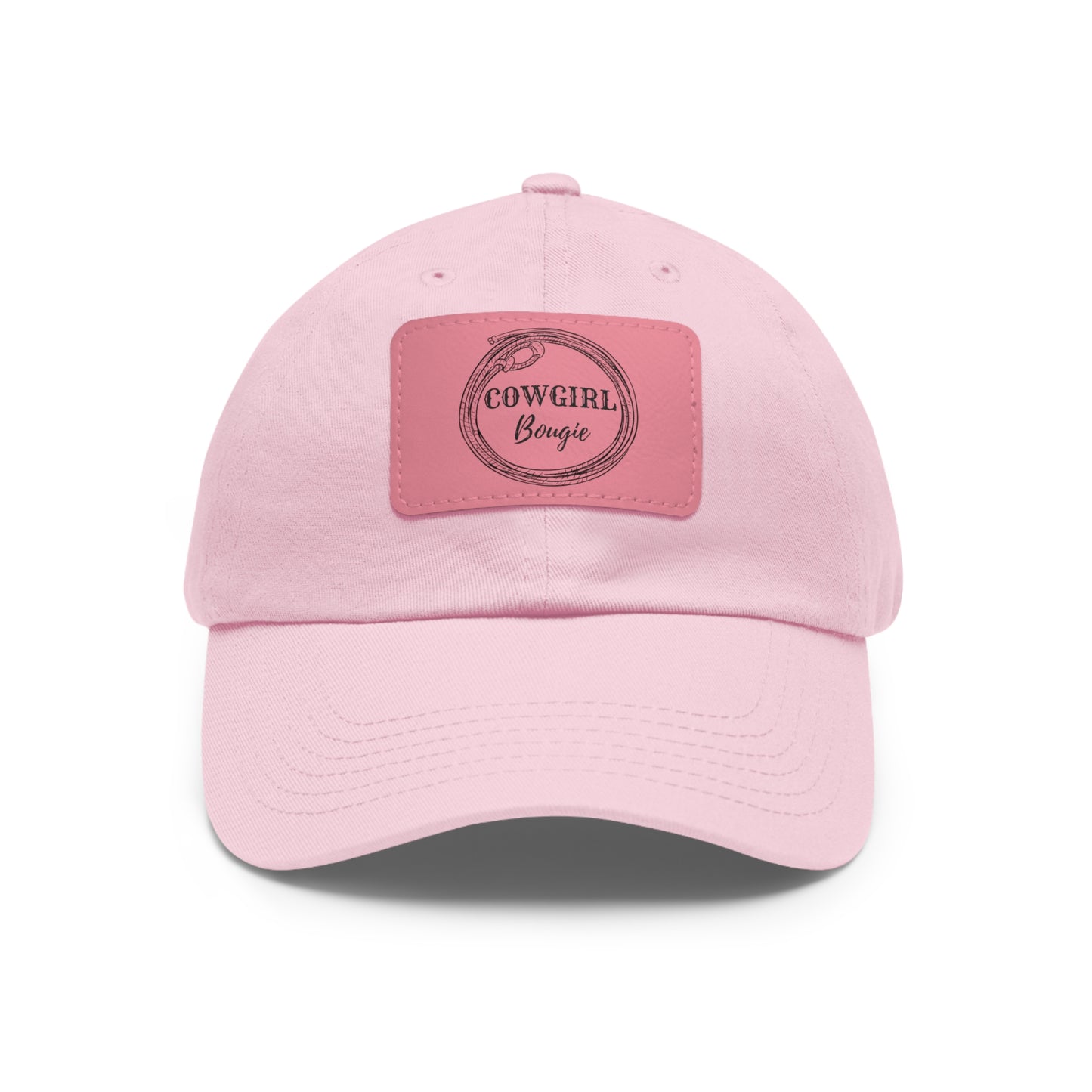 Cowgirl Bougie Lasso Logo Hat with Leather Patch (Rectangle)