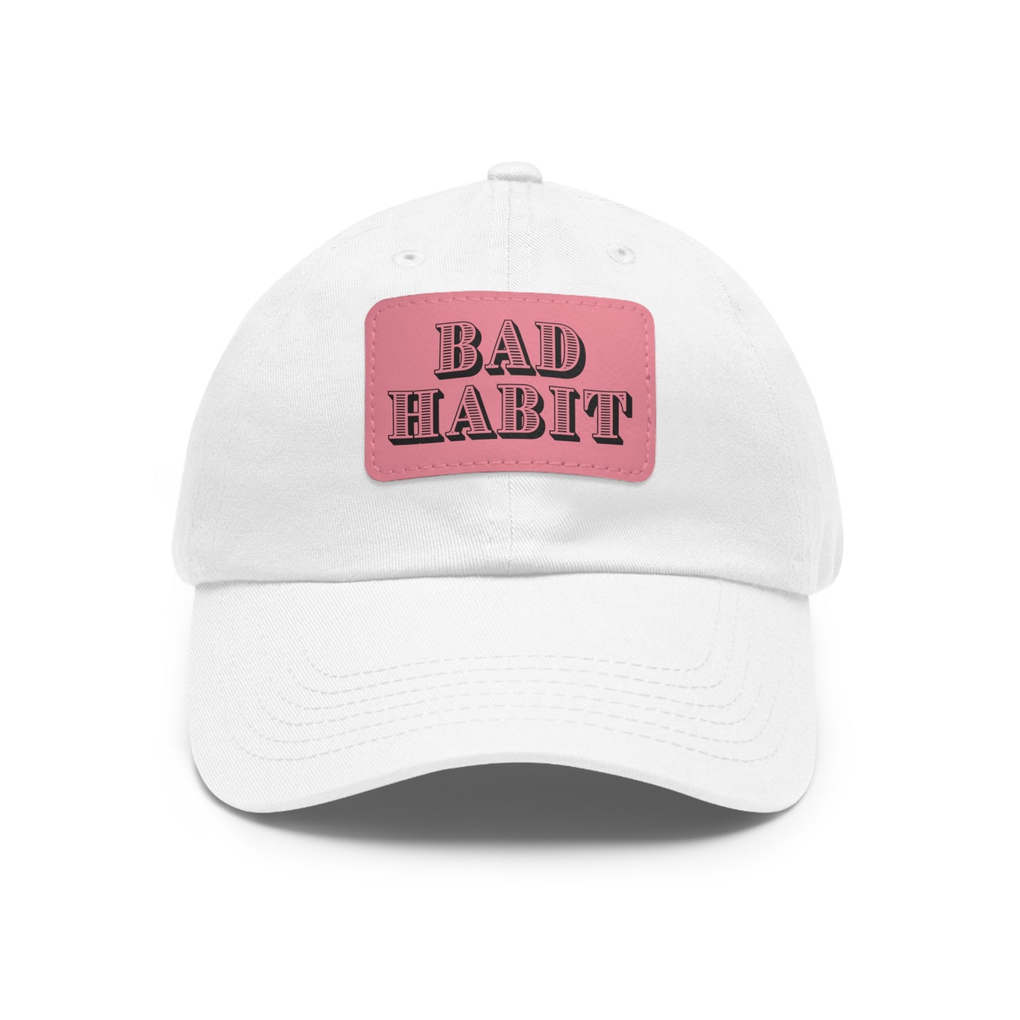 Bad Habit Hat with Leather Patch (Rectangle)