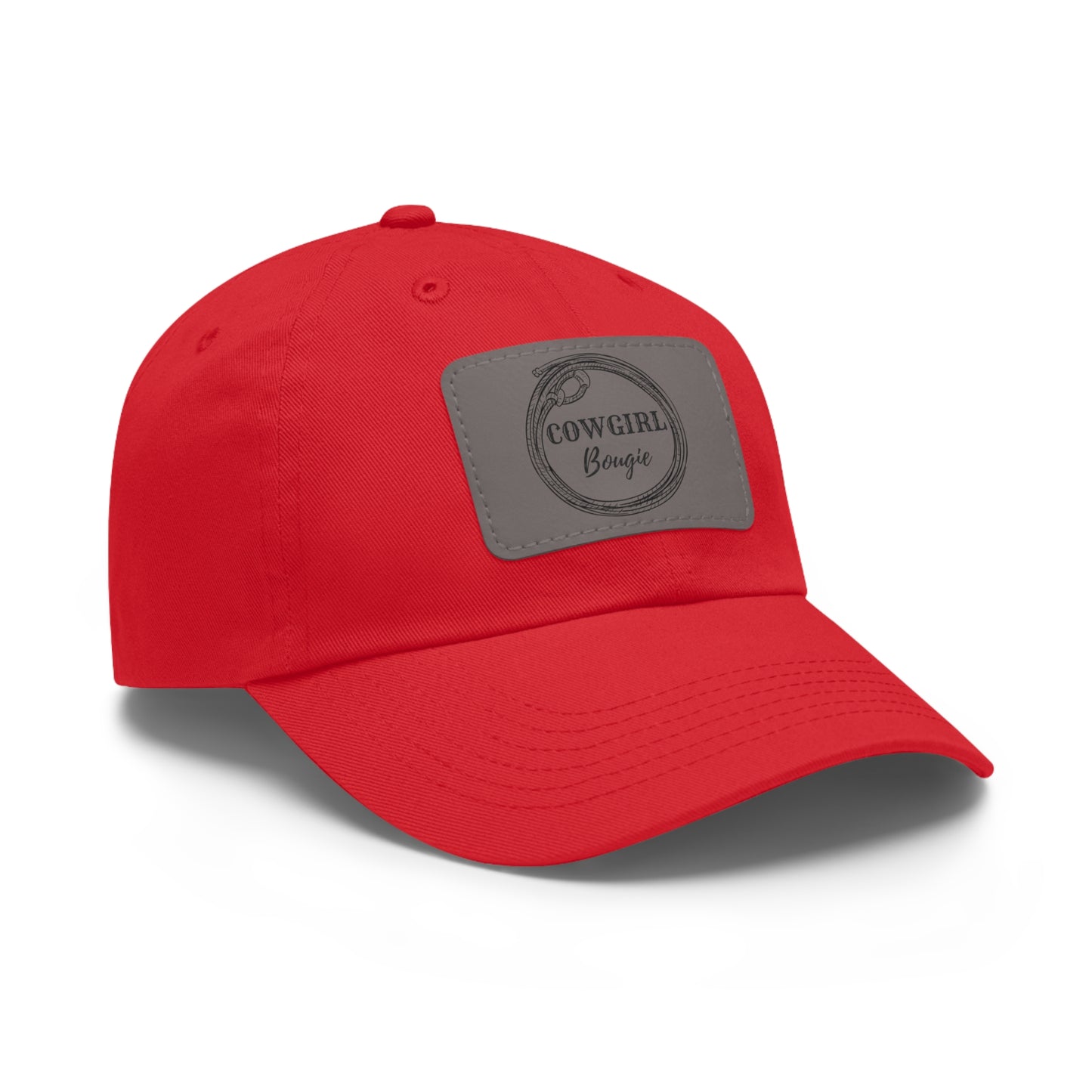 Cowgirl Bougie Lasso Logo Hat with Leather Patch (Rectangle)