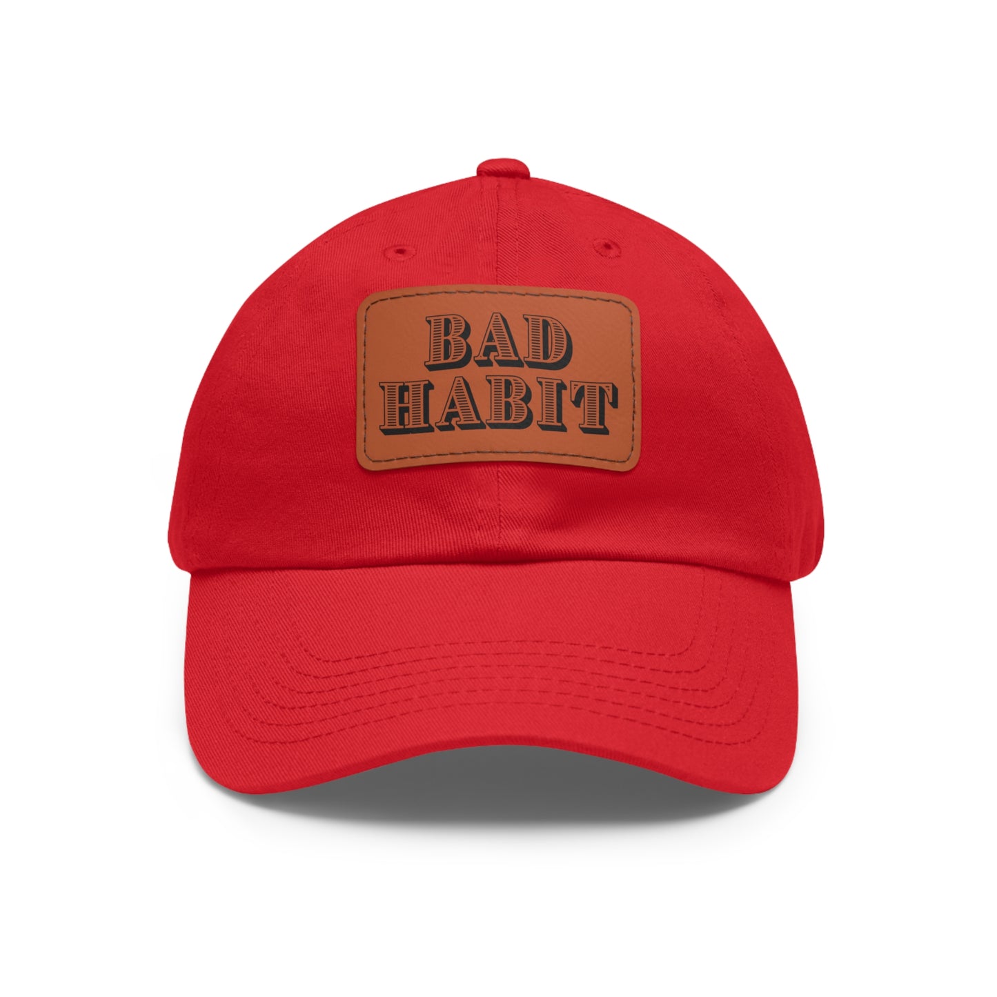 Bad Habit Hat with Leather Patch (Rectangle)