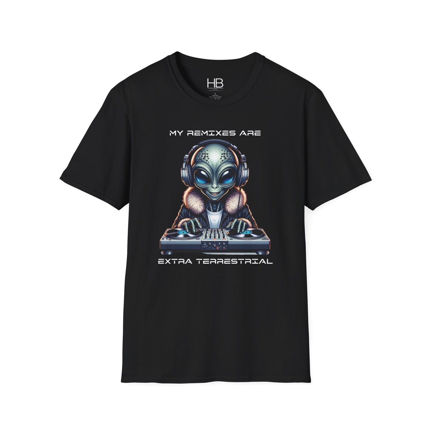 Alien DJ Unisex Softstyle T-Shirt