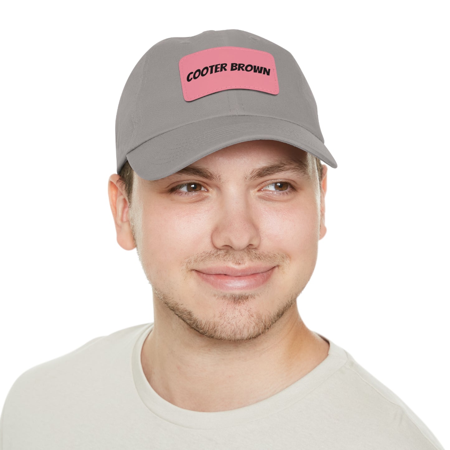 Cooter Brown Hat with Leather Patch (Rectangle)