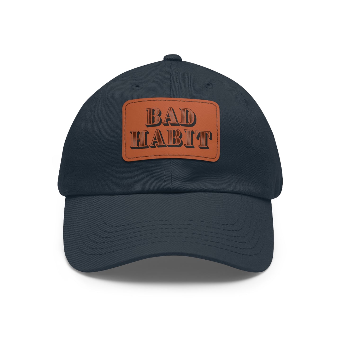 Bad Habit Hat with Leather Patch (Rectangle)