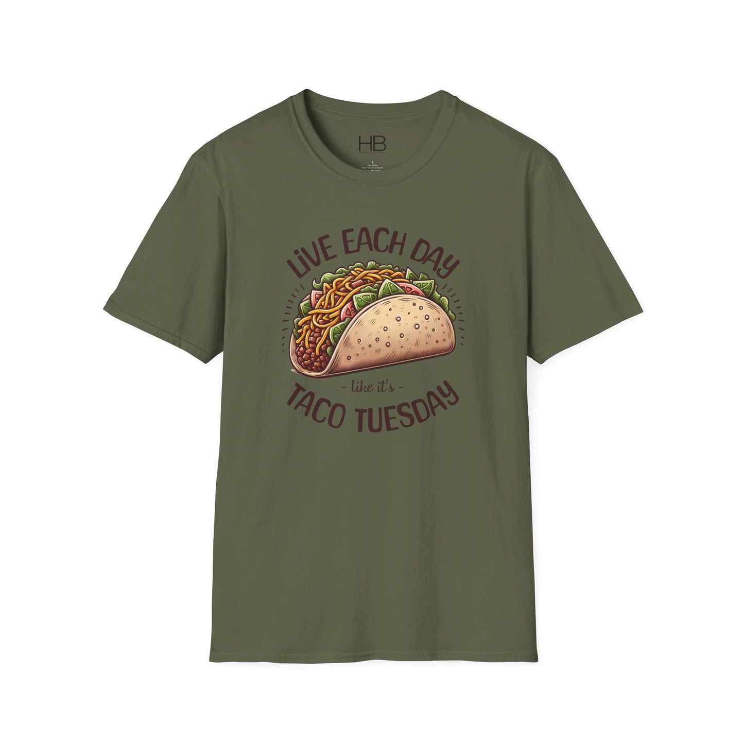 Live Each Day Like It's Taco Tuesday Unisex Softstyle T-Shirt