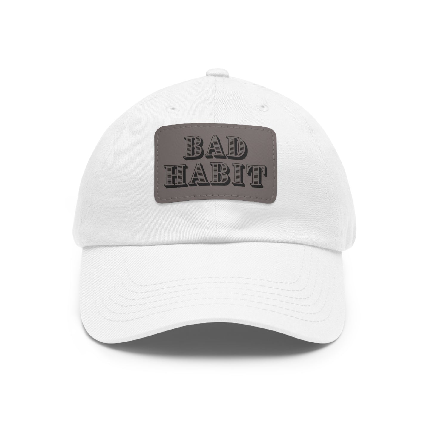 Bad Habit Hat with Leather Patch (Rectangle)