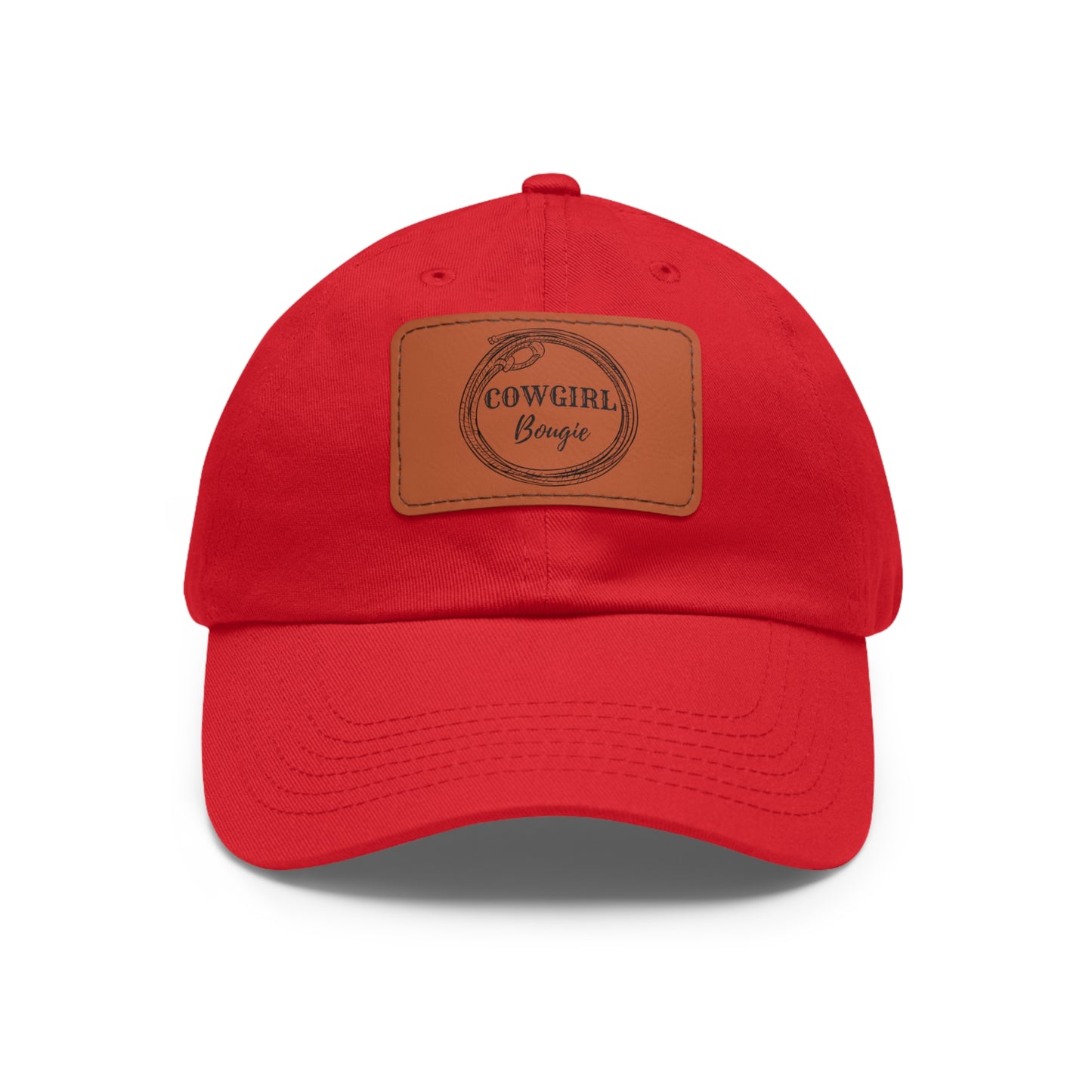 Cowgirl Bougie Lasso Logo Hat with Leather Patch (Rectangle)
