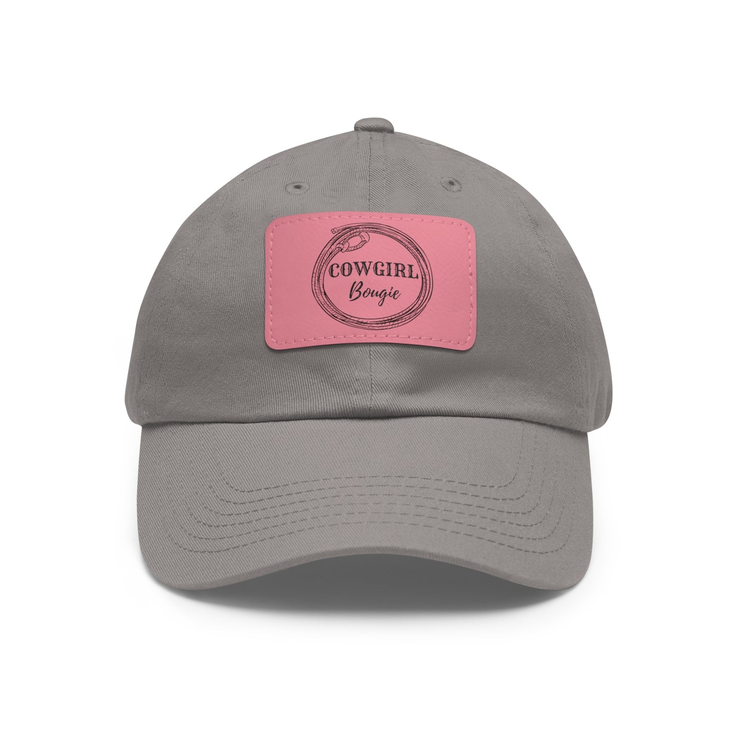 Cowgirl Bougie Lasso Logo Hat with Leather Patch (Rectangle)