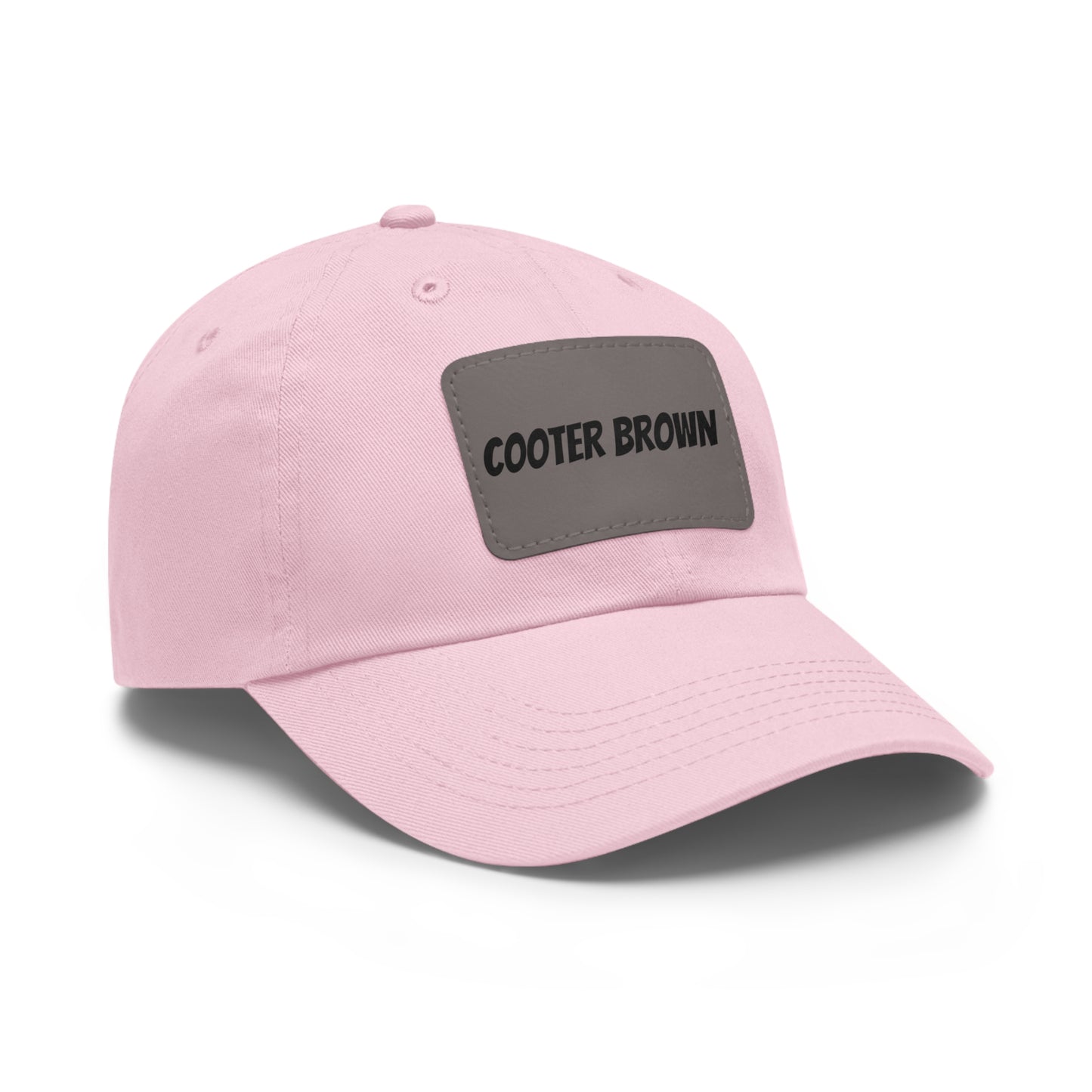 Cooter Brown Hat with Leather Patch (Rectangle)