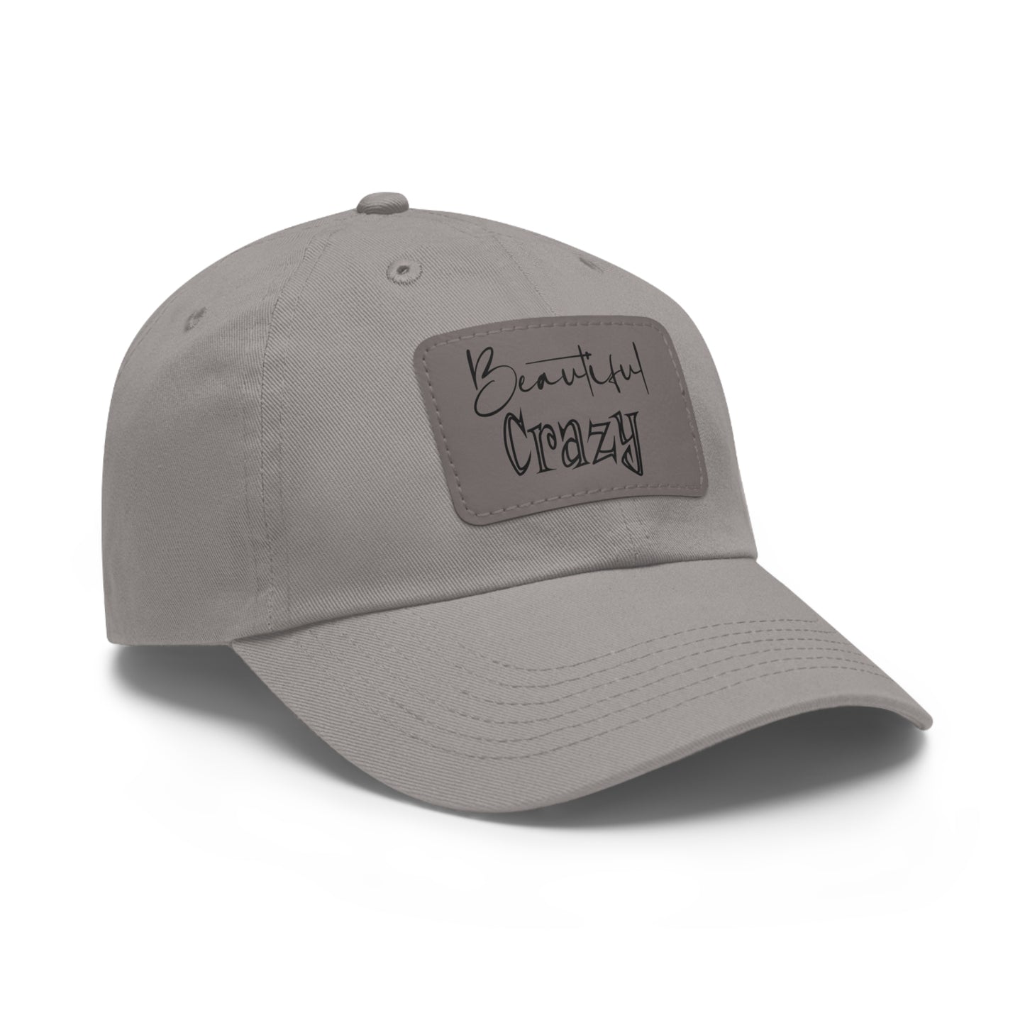 Beautiful Crazy Hat with Leather Patch (Rectangle)