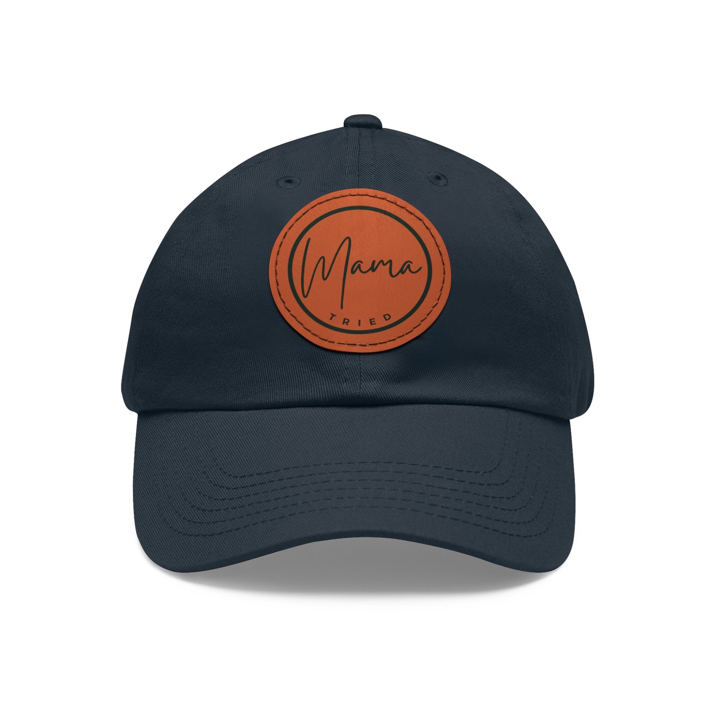 Mama Tried Hat with Leather Patch (Round)
