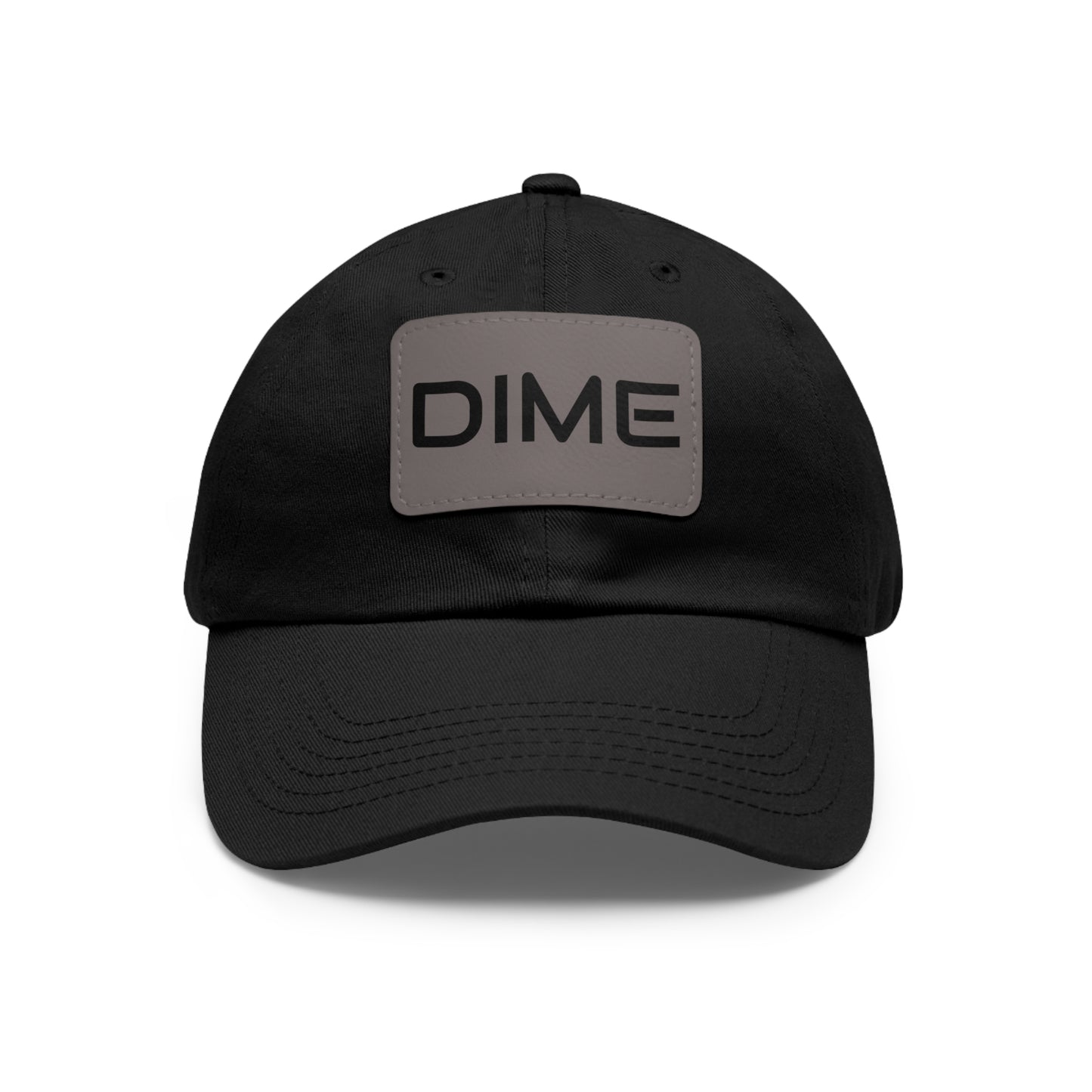 Dime Hat with Leather Patch (Rectangle)