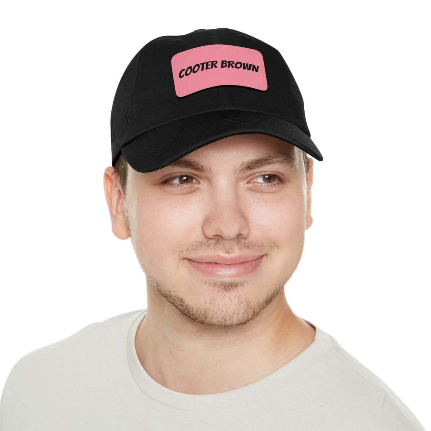 Cooter Brown Hat with Leather Patch (Rectangle)