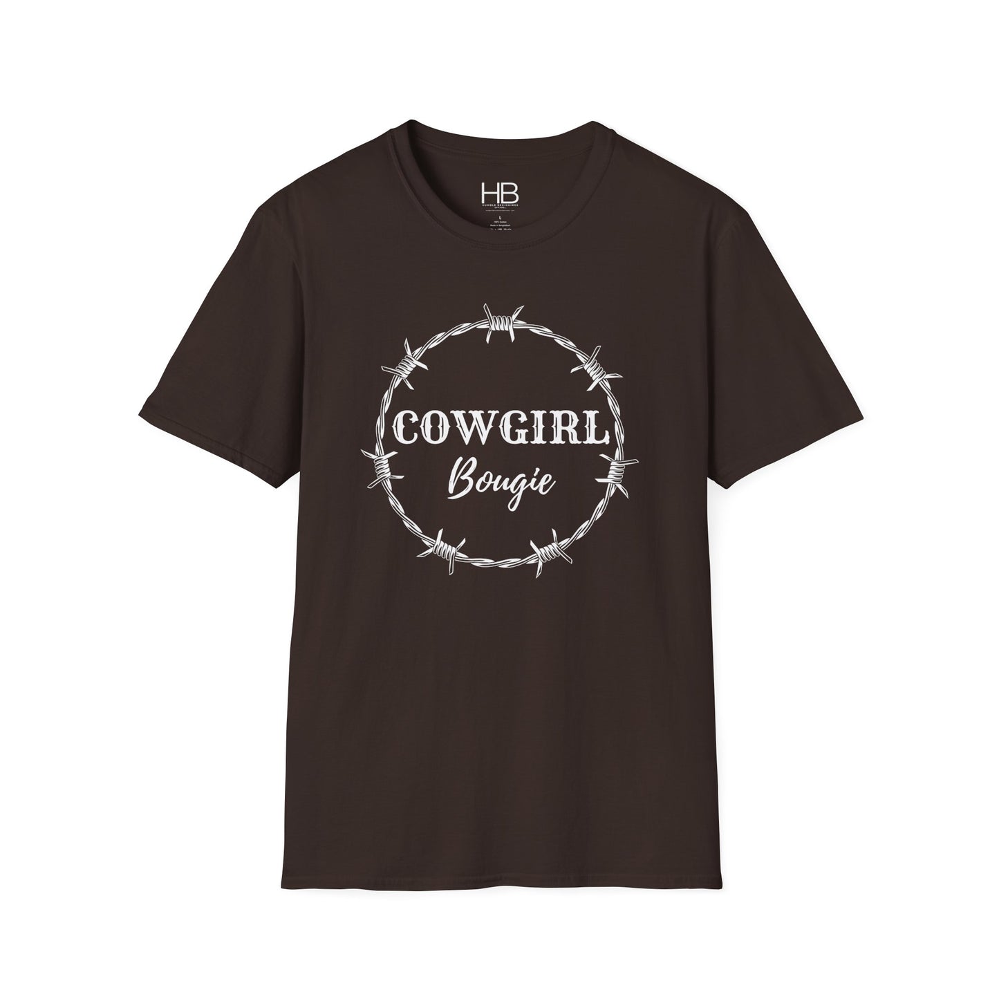 Cowgirl Bougie Barbed Wire Circle Unisex Softstyle T-Shirt