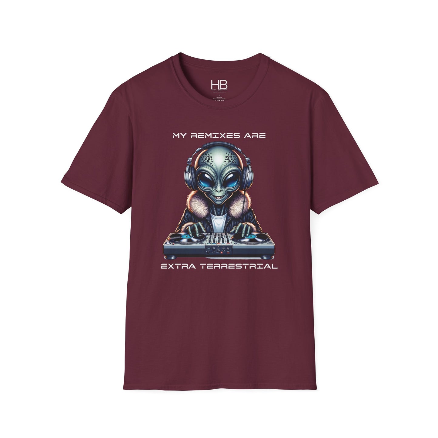 Alien DJ Unisex Softstyle T-Shirt