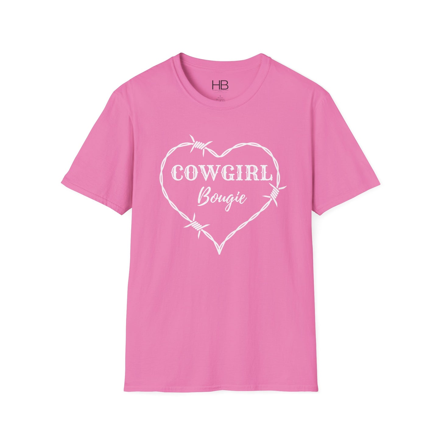Cowgirl Bougie Barbed Wire Heart Unisex Softstyle T-Shirt