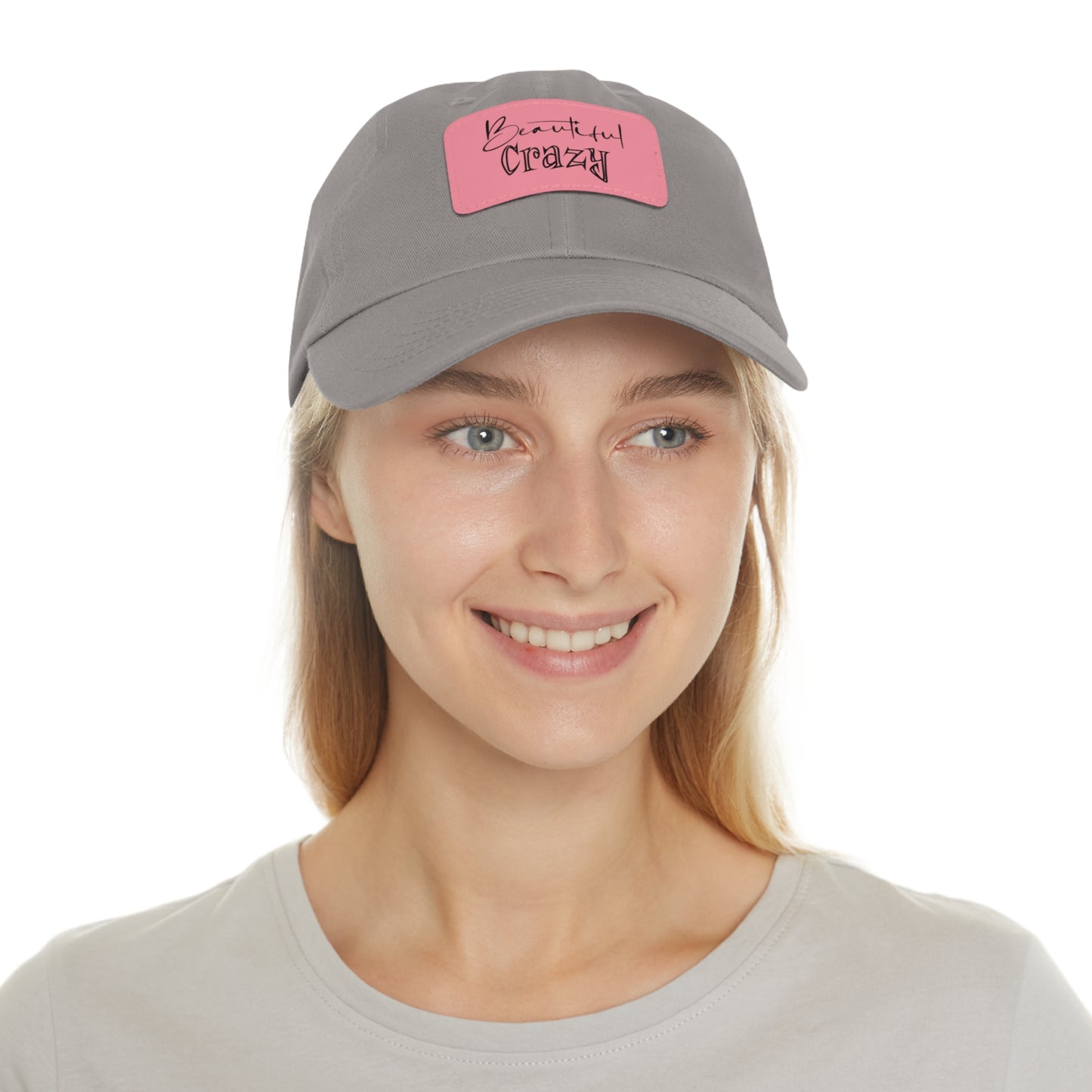 Beautiful Crazy Hat with Leather Patch (Rectangle)