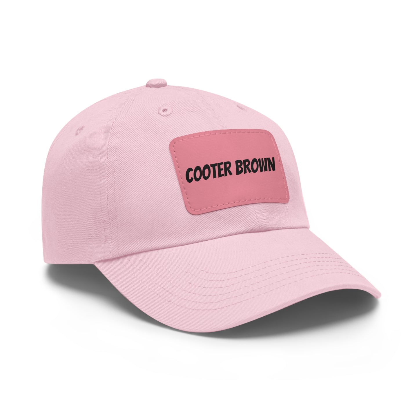 Cooter Brown Hat with Leather Patch (Rectangle)