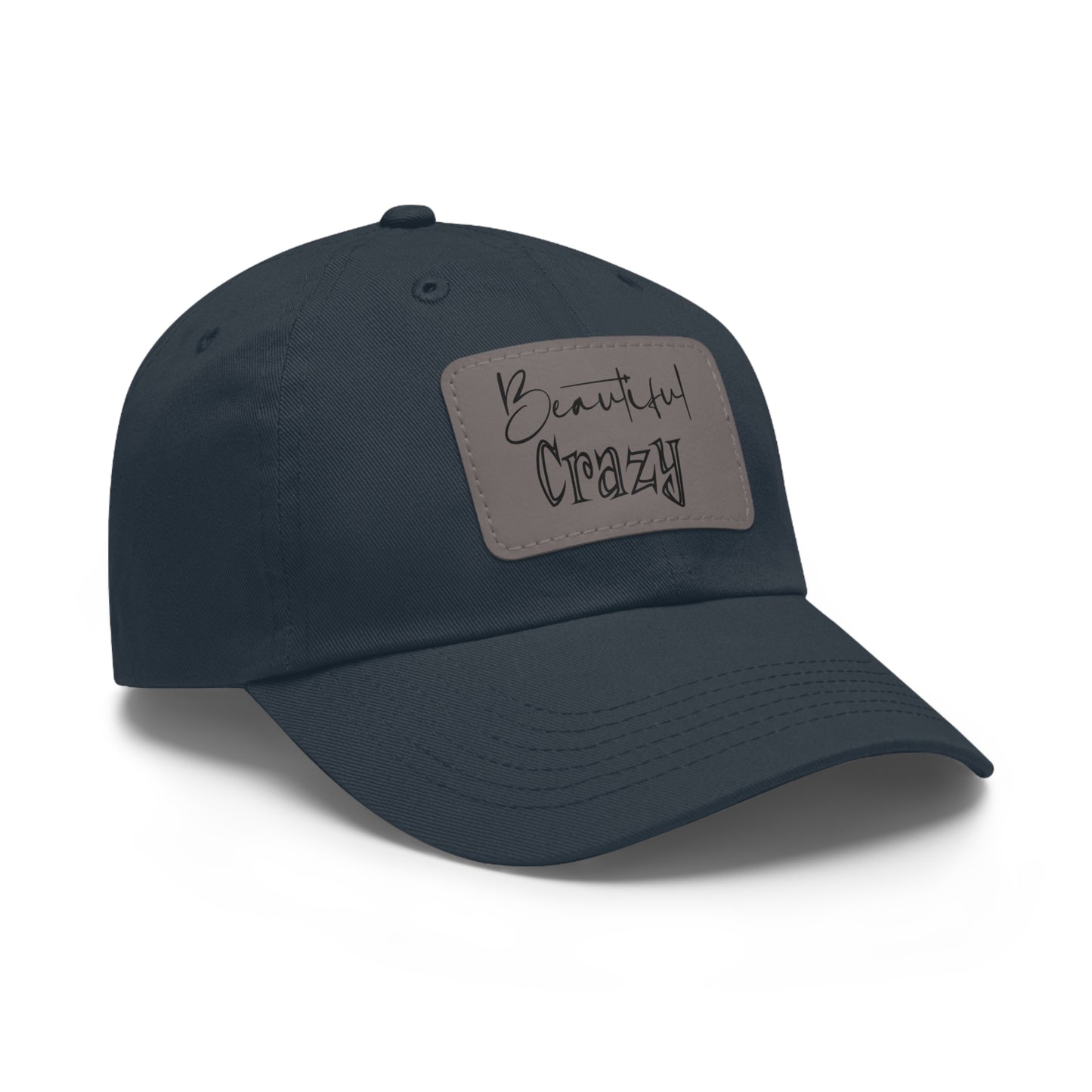 Beautiful Crazy Hat with Leather Patch (Rectangle)