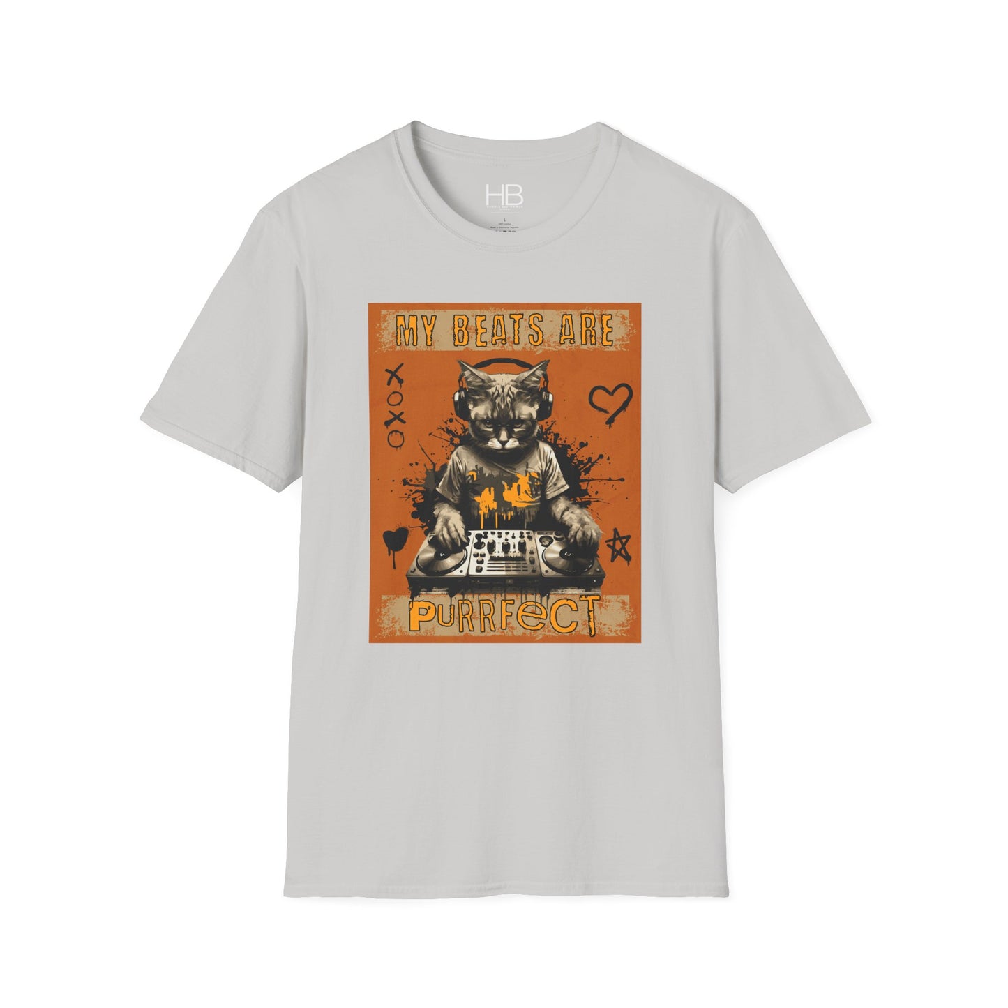Purrfect Beats Unisex Softstyle T-Shirt