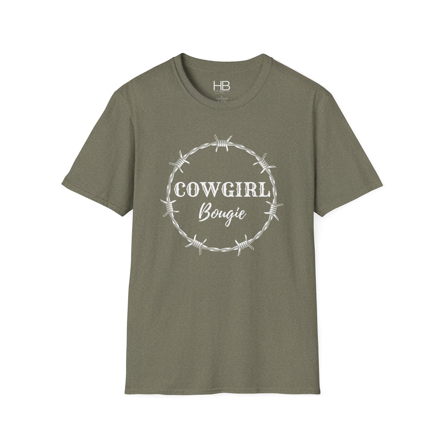 Cowgirl Bougie Barbed Wire Circle Unisex Softstyle T-Shirt