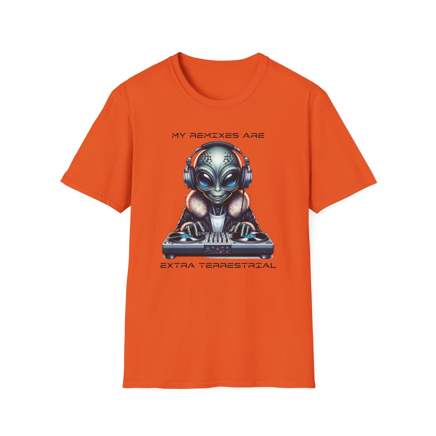 Alien DJ Unisex Softstyle T-Shirt