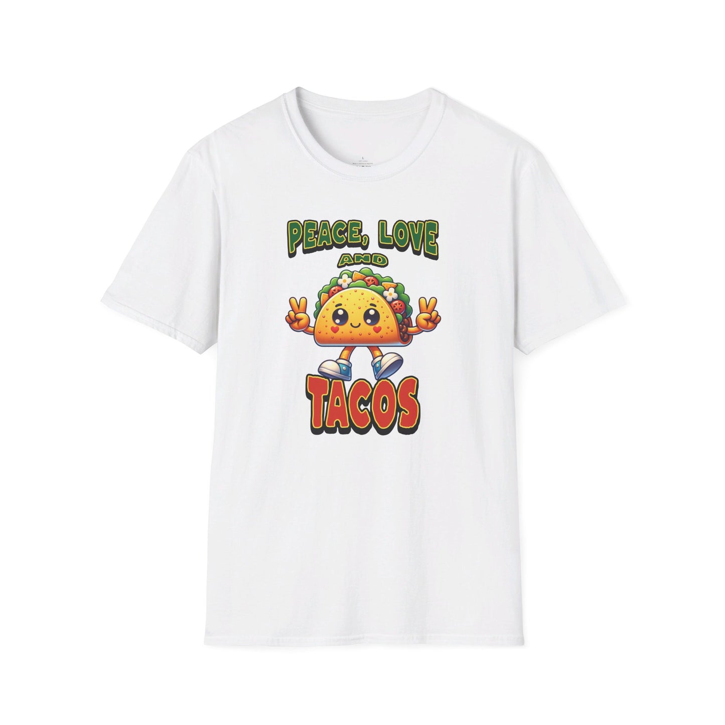 Peace Love and Tacos Unisex Softstyle T-Shirt