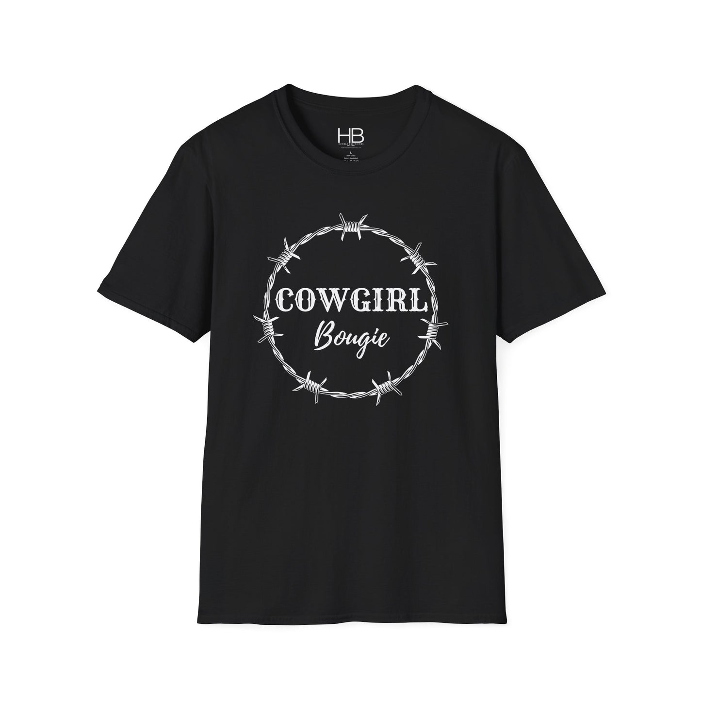 Cowgirl Bougie Barbed Wire Circle Unisex Softstyle T-Shirt