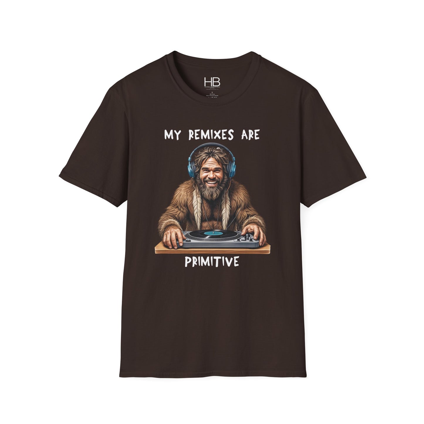 Caveman DJ Unisex Softstyle T-Shirt