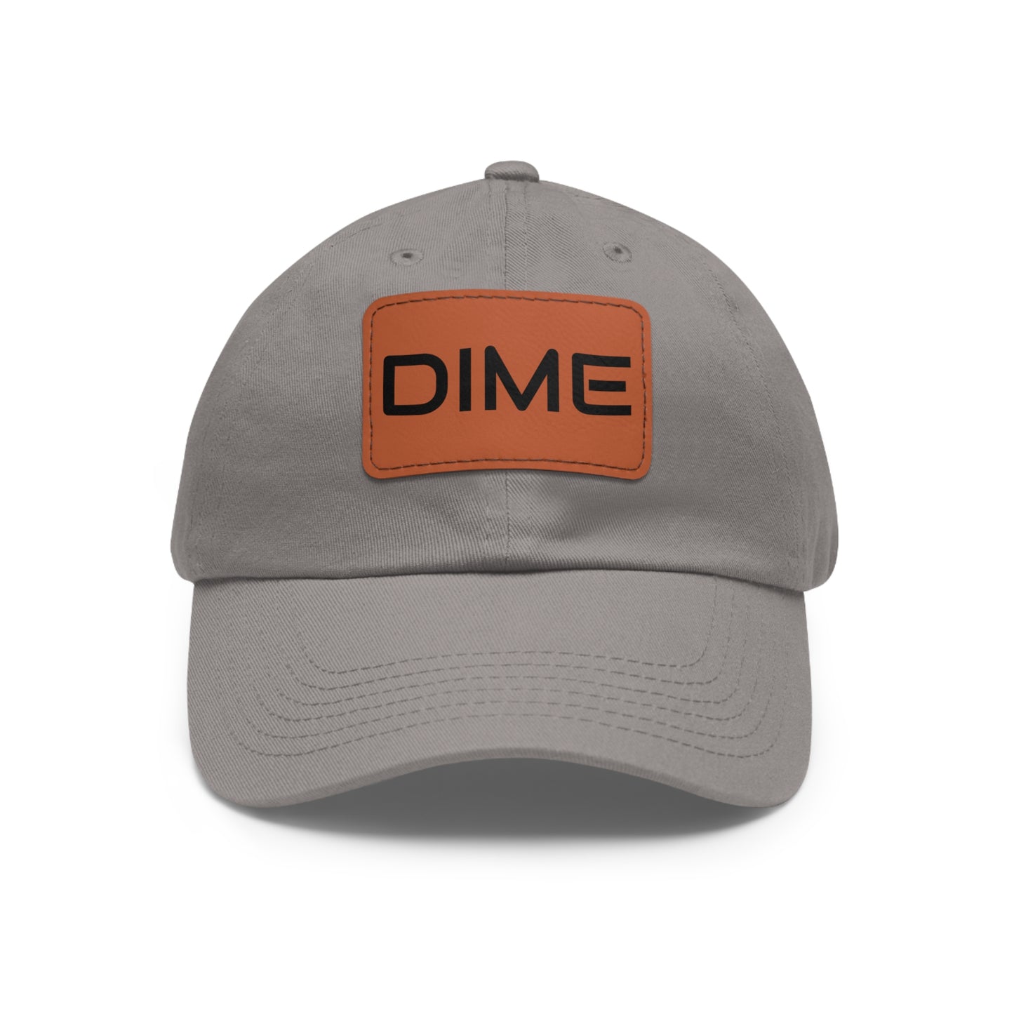 Dime Hat with Leather Patch (Rectangle)