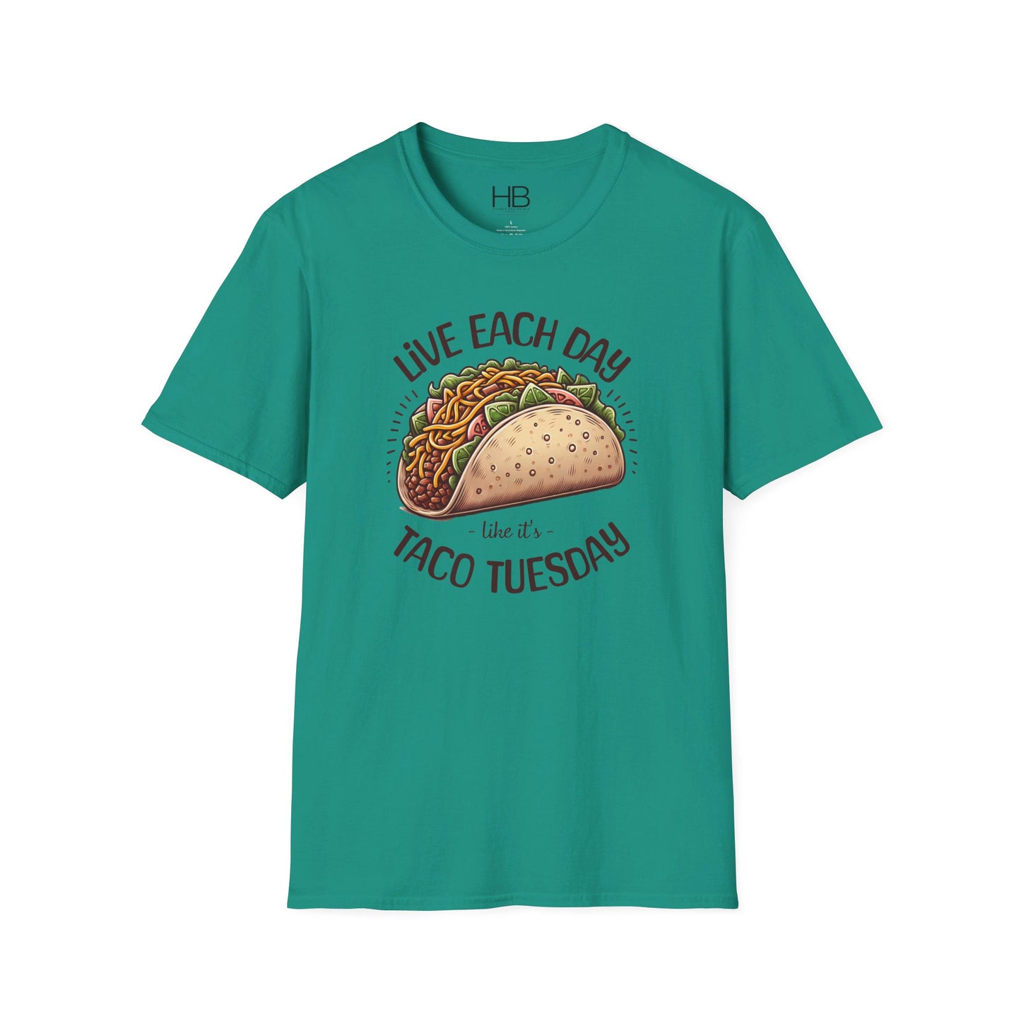 Live Each Day Like It's Taco Tuesday Unisex Softstyle T-Shirt