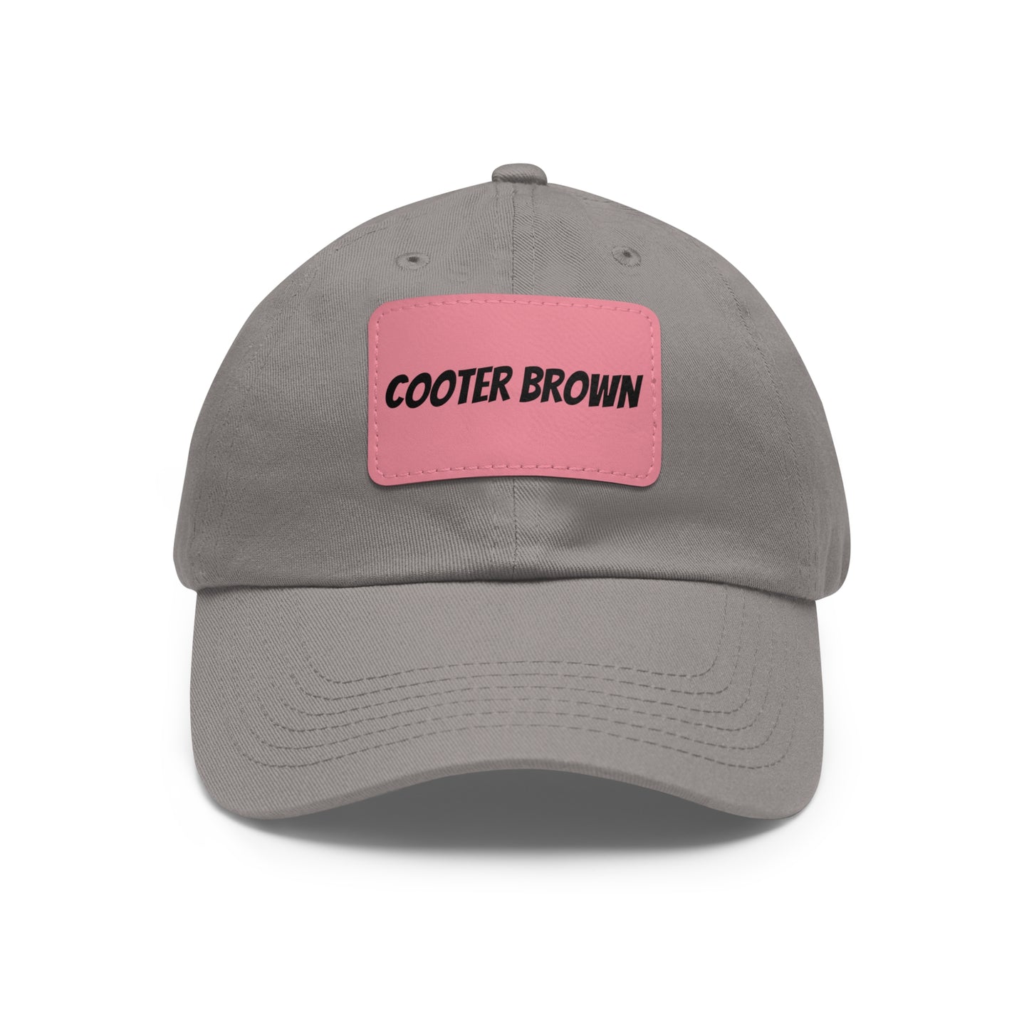 Cooter Brown Hat with Leather Patch (Rectangle)