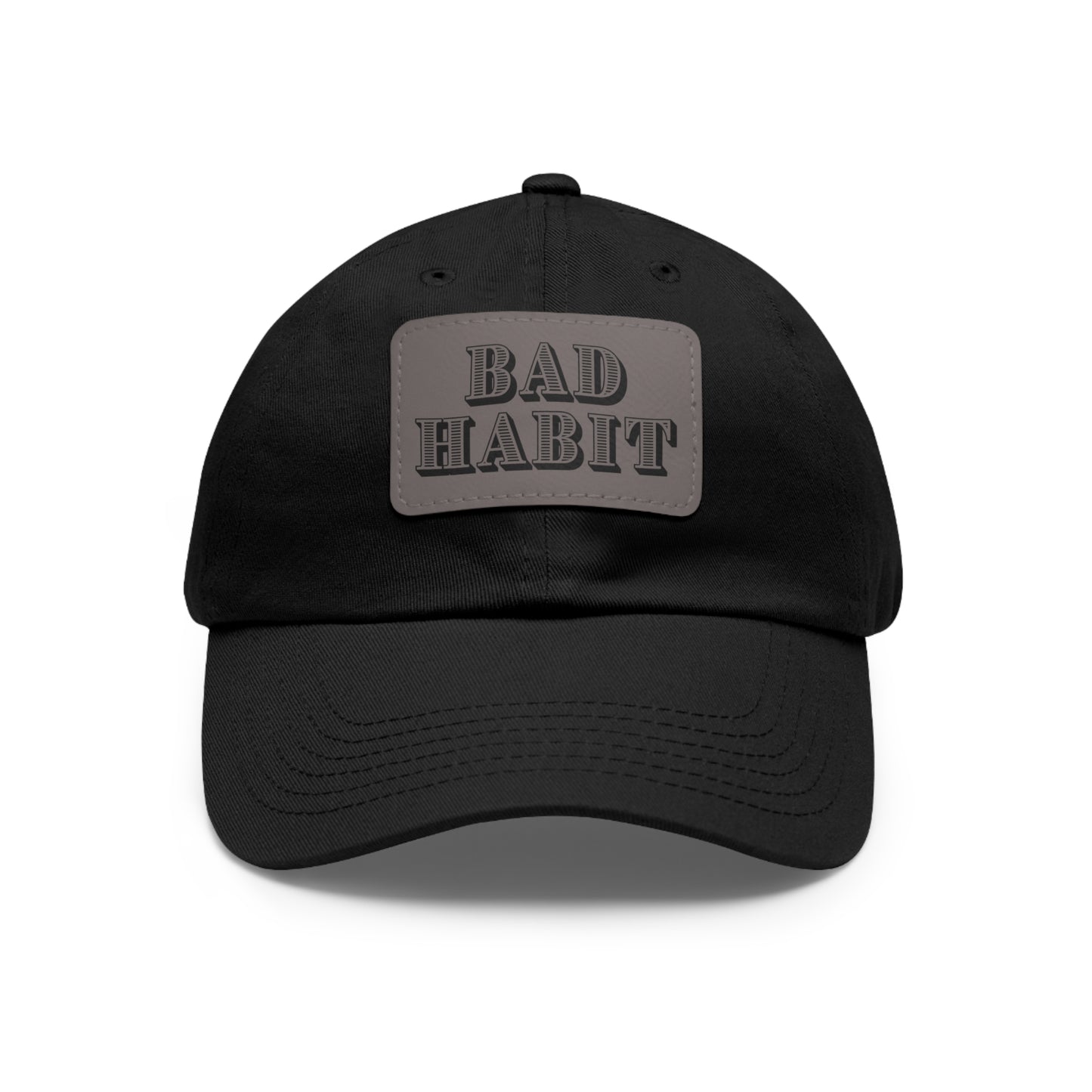 Bad Habit Hat with Leather Patch (Rectangle)