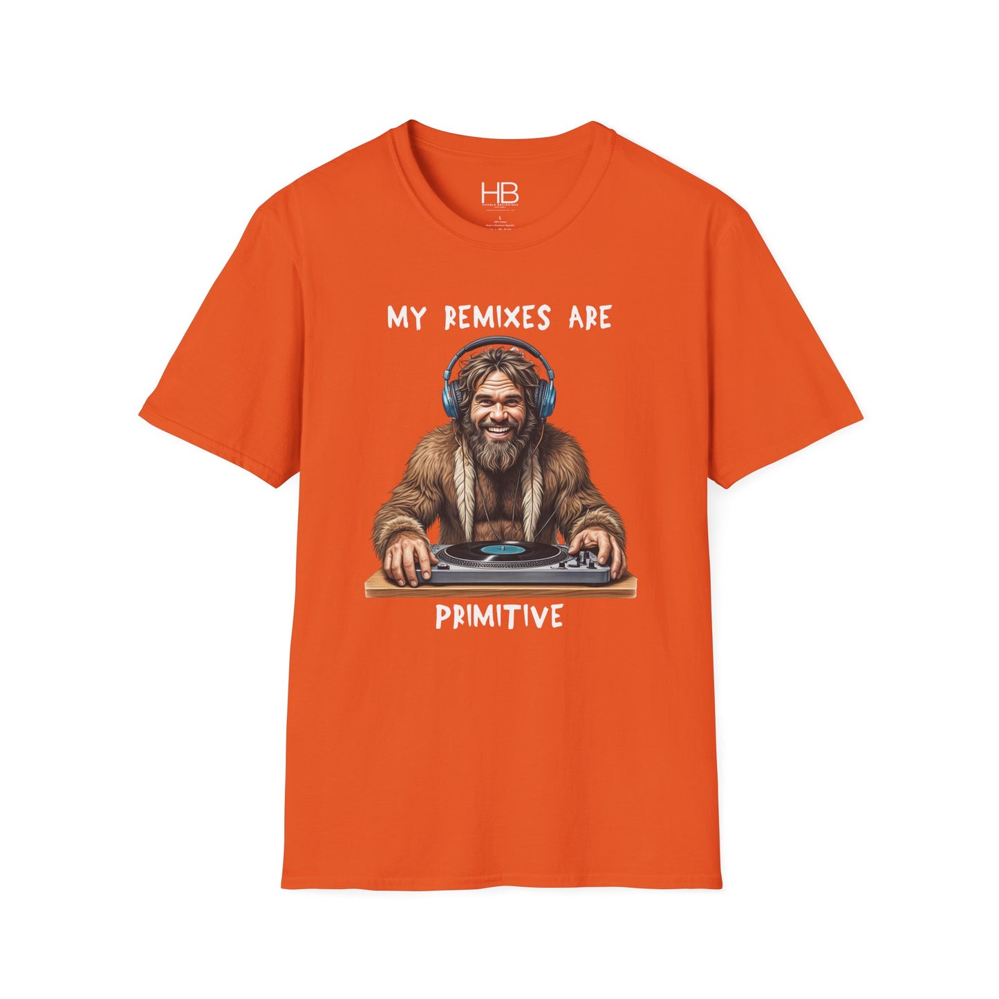 Caveman DJ Unisex Softstyle T-Shirt