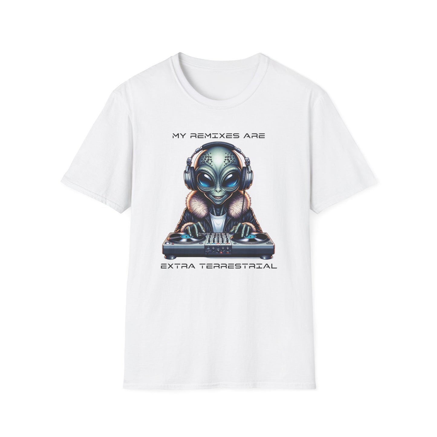Alien DJ Unisex Softstyle T-Shirt