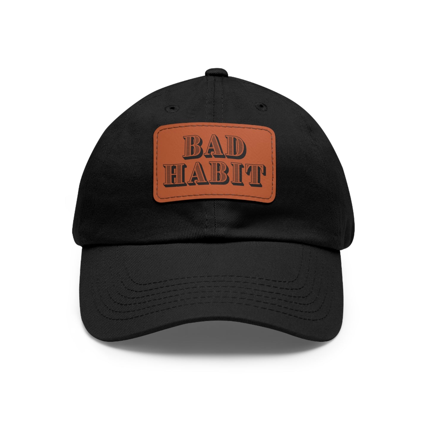 Bad Habit Hat with Leather Patch (Rectangle)