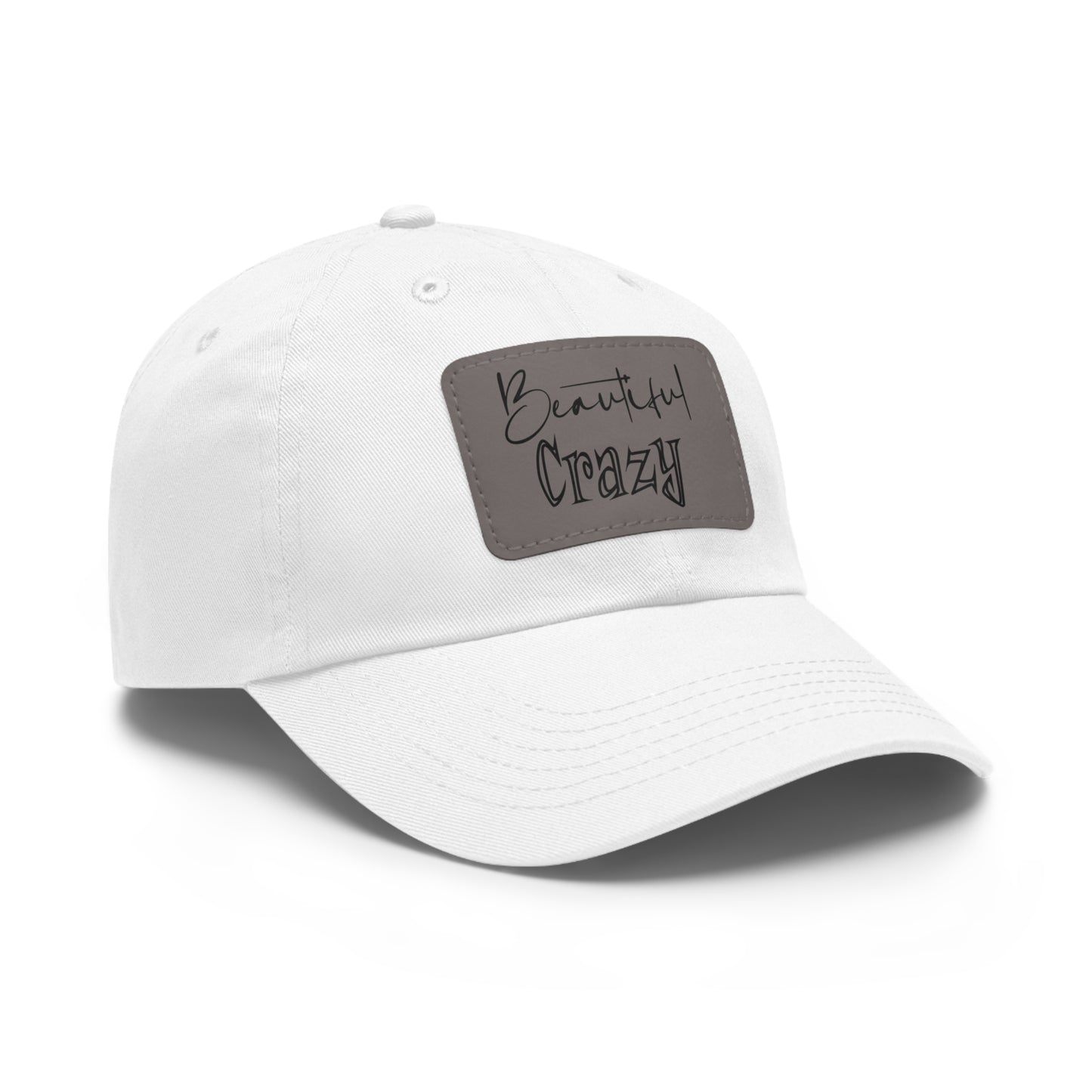 Beautiful Crazy Hat with Leather Patch (Rectangle)