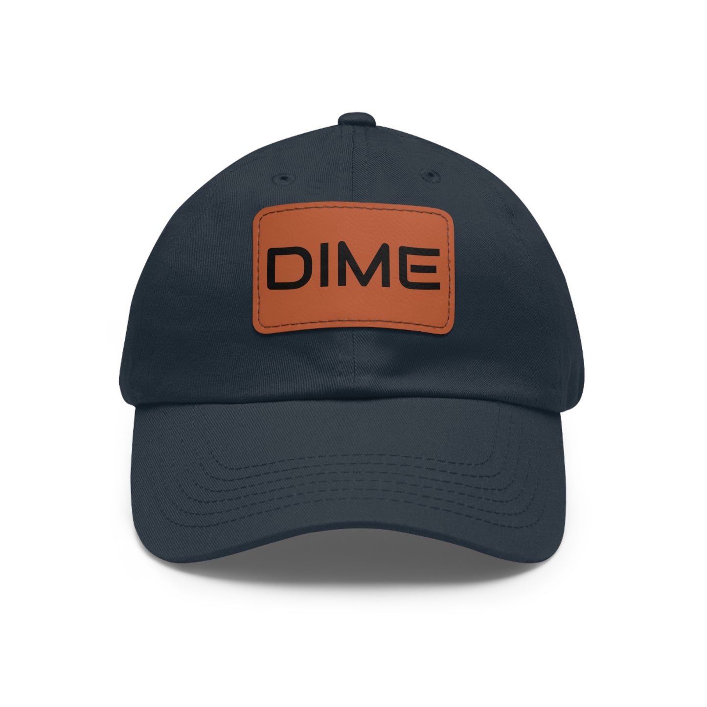 Dime Hat with Leather Patch (Rectangle)